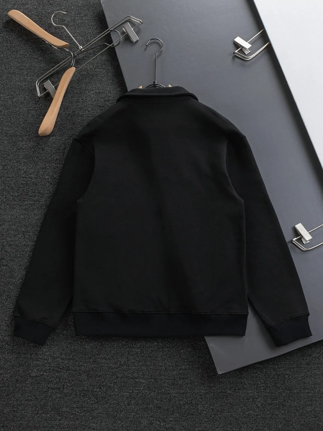 Logo-Embroidered Half-Zip Cotton Sweatshirt D20024127 — view 4
