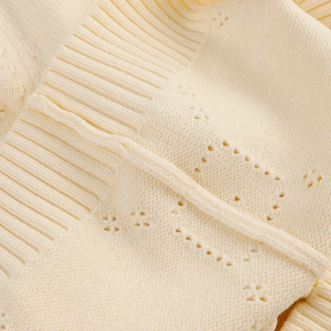 GG Perforated Knit Crew-Neck Sweater D20023366 — view 6