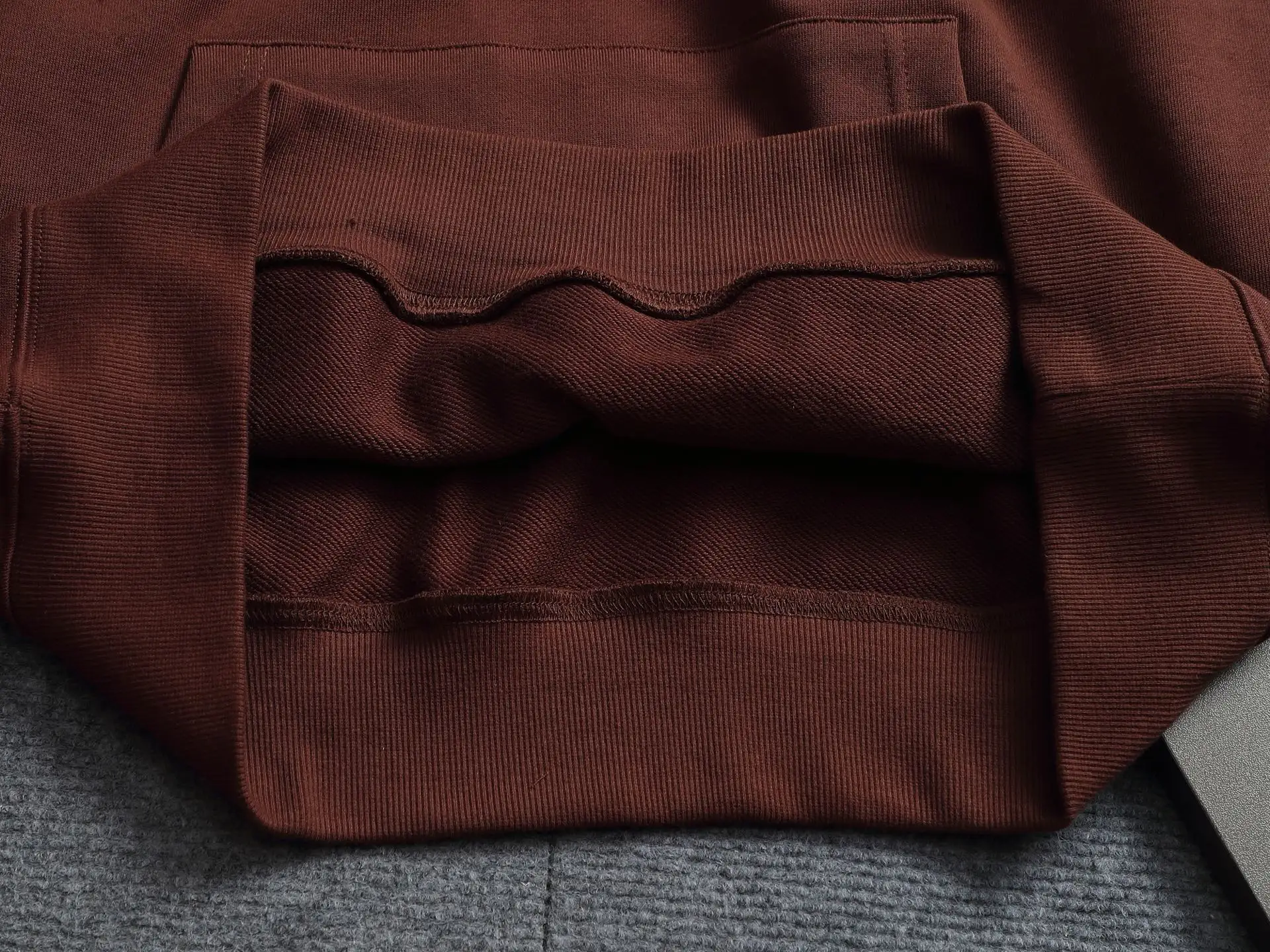 Embossed Logo Cotton-Blend Hoodie D20023311 — view 9