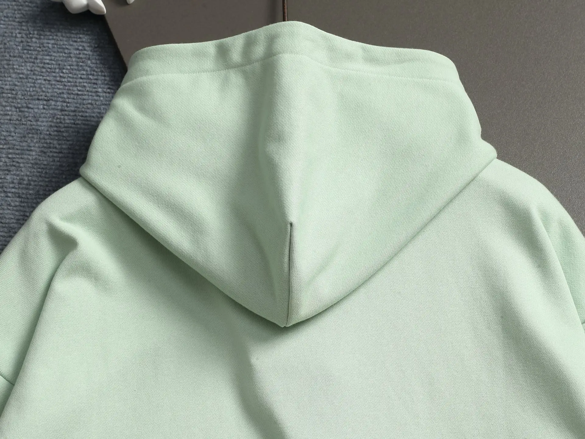 Embossed Logo Cotton-Blend Hoodie D20023309 — view 11