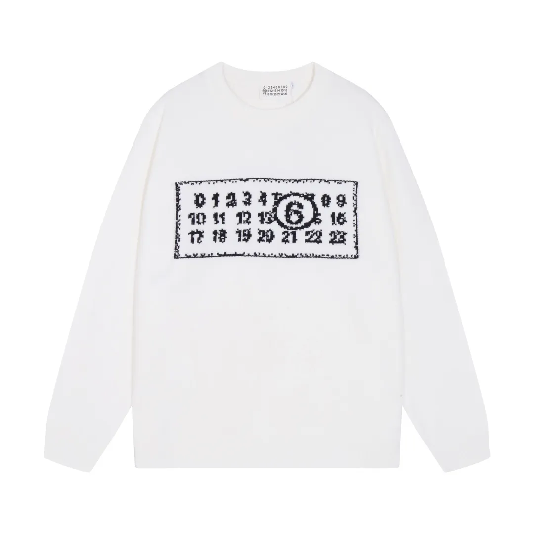 MM6 Logo Jacquard Crew-Neck Sweater D20023362