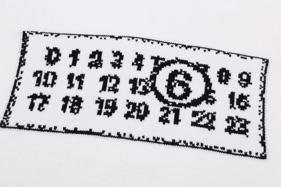 MM6 Logo Jacquard Crew-Neck Sweater D20023362 — view 8