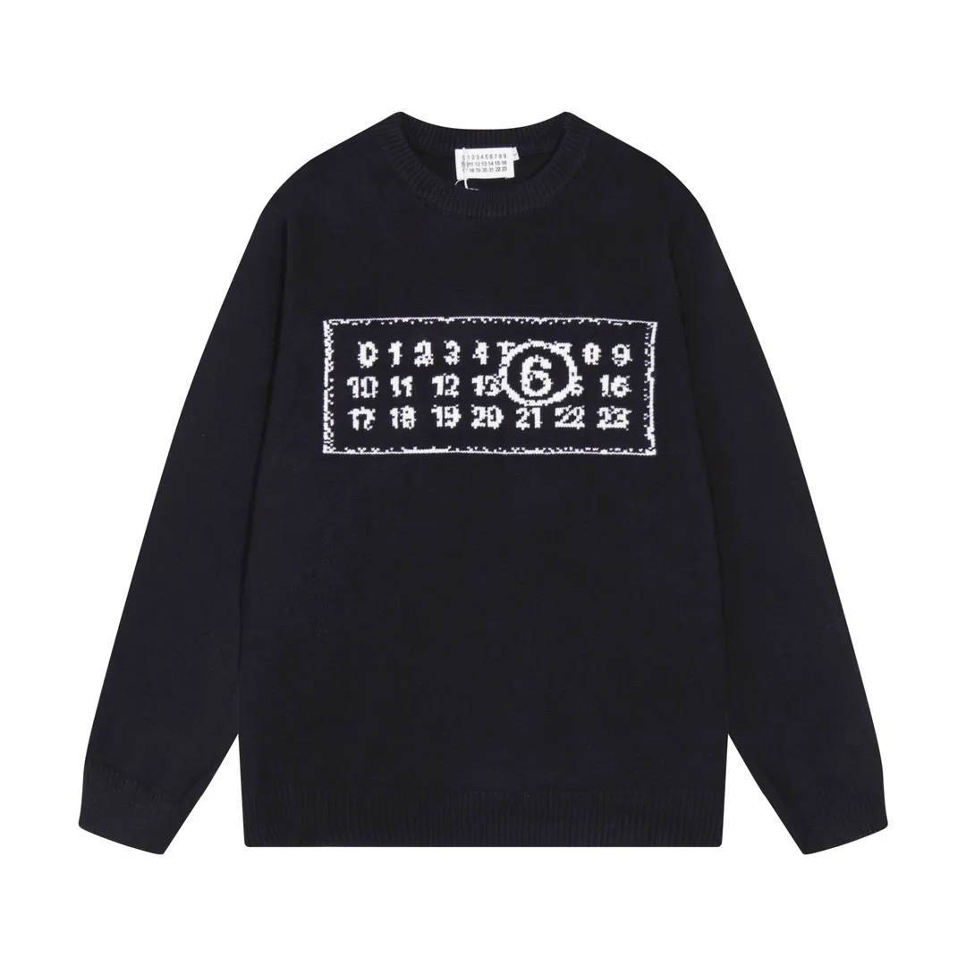 MM6 Maison Margiela Logo Jacquard Crew-Neck Sweater D20023363