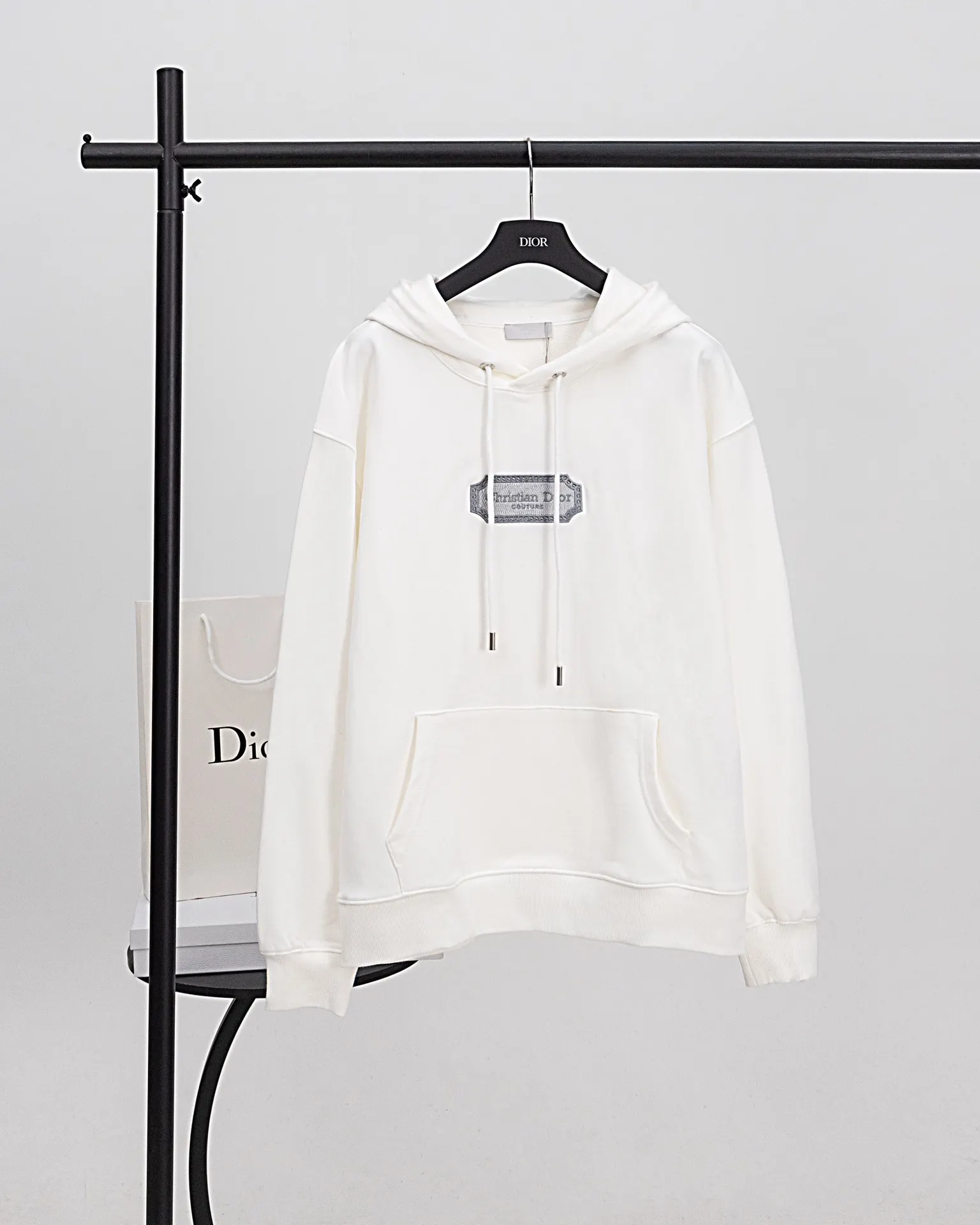 Logo Embroidery Cotton-Terry Hoodie D20021178