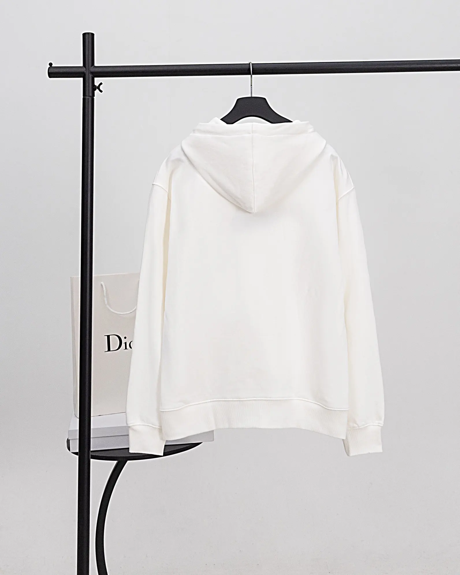 Logo Embroidery Cotton-Terry Hoodie D20021178 — view 2