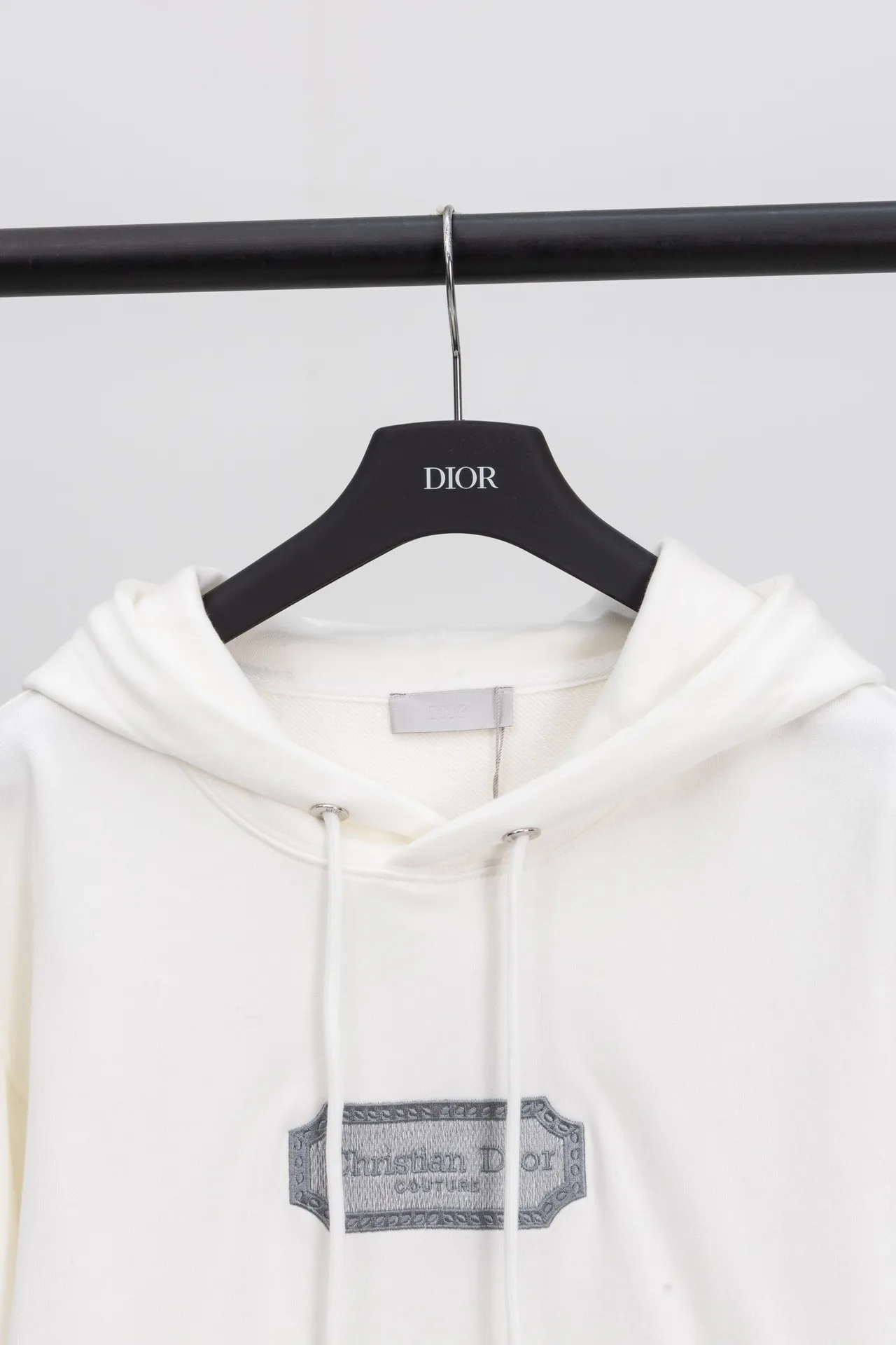 Logo Embroidery Cotton-Terry Hoodie D20021178 — view 3