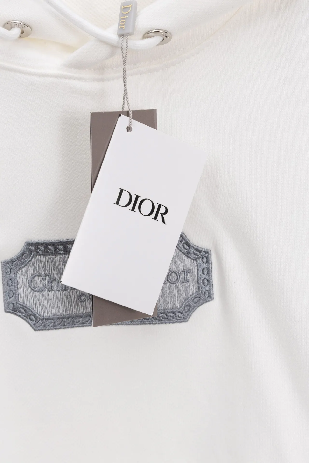 Logo Embroidery Cotton-Terry Hoodie D20021178 — view 4