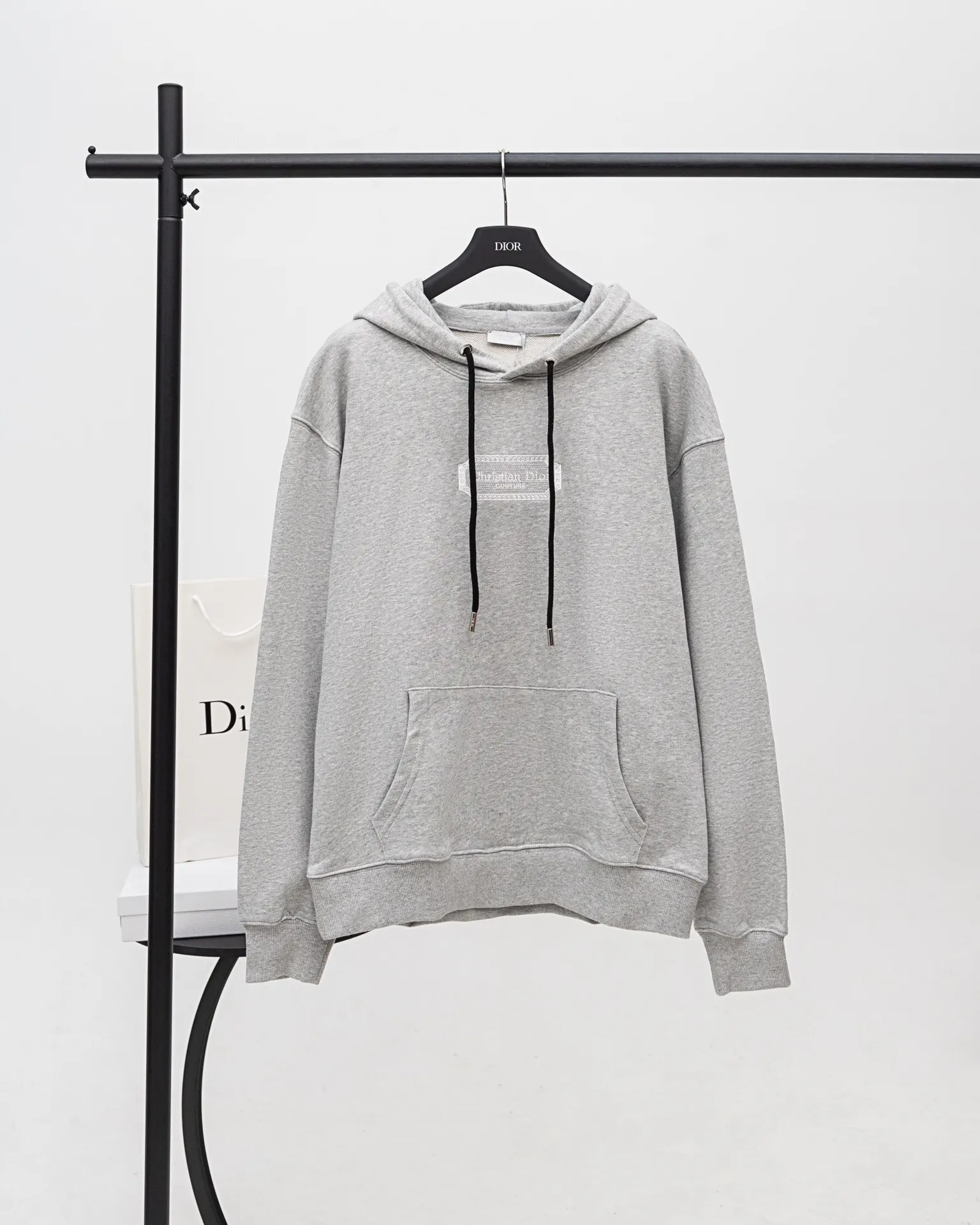Logo Embroidery Cotton-Terry Hoodie D20021174
