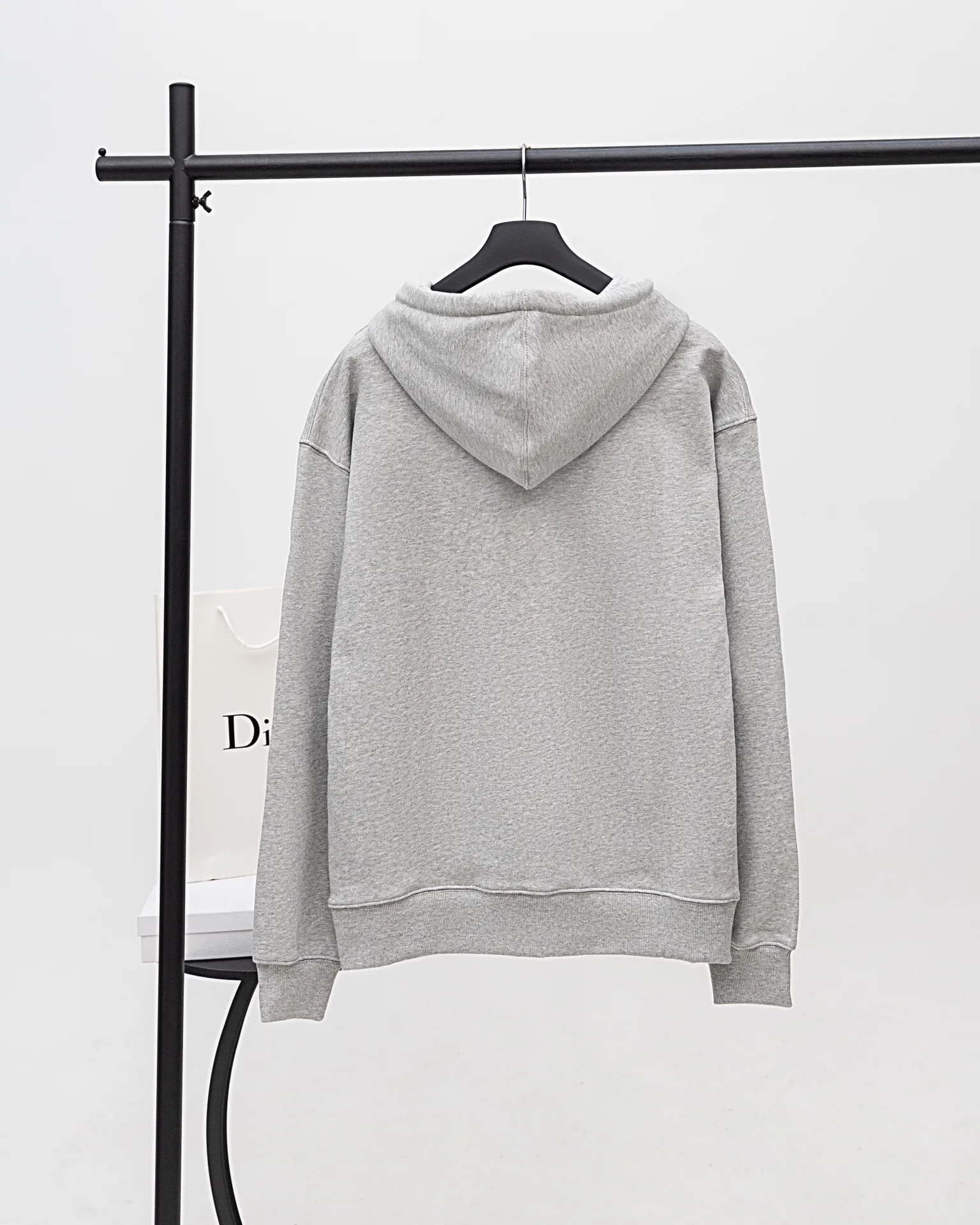 Logo Embroidery Cotton-Terry Hoodie D20021174 — view 2