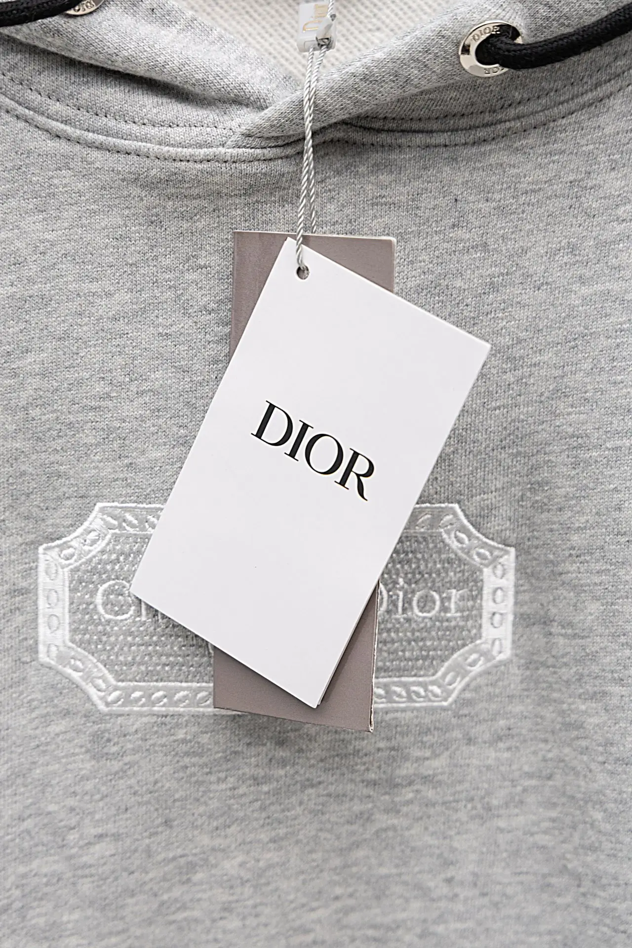 Logo Embroidery Cotton-Terry Hoodie D20021174 — view 8