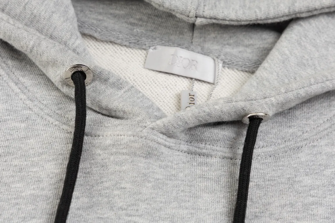 Logo-Embroidered Cotton-Jersey Hoodie D20021175 — view 5