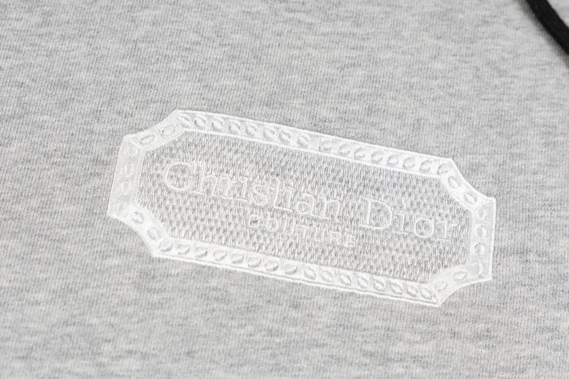 Logo-Embroidered Cotton-Jersey Hoodie D20021175 — view 8