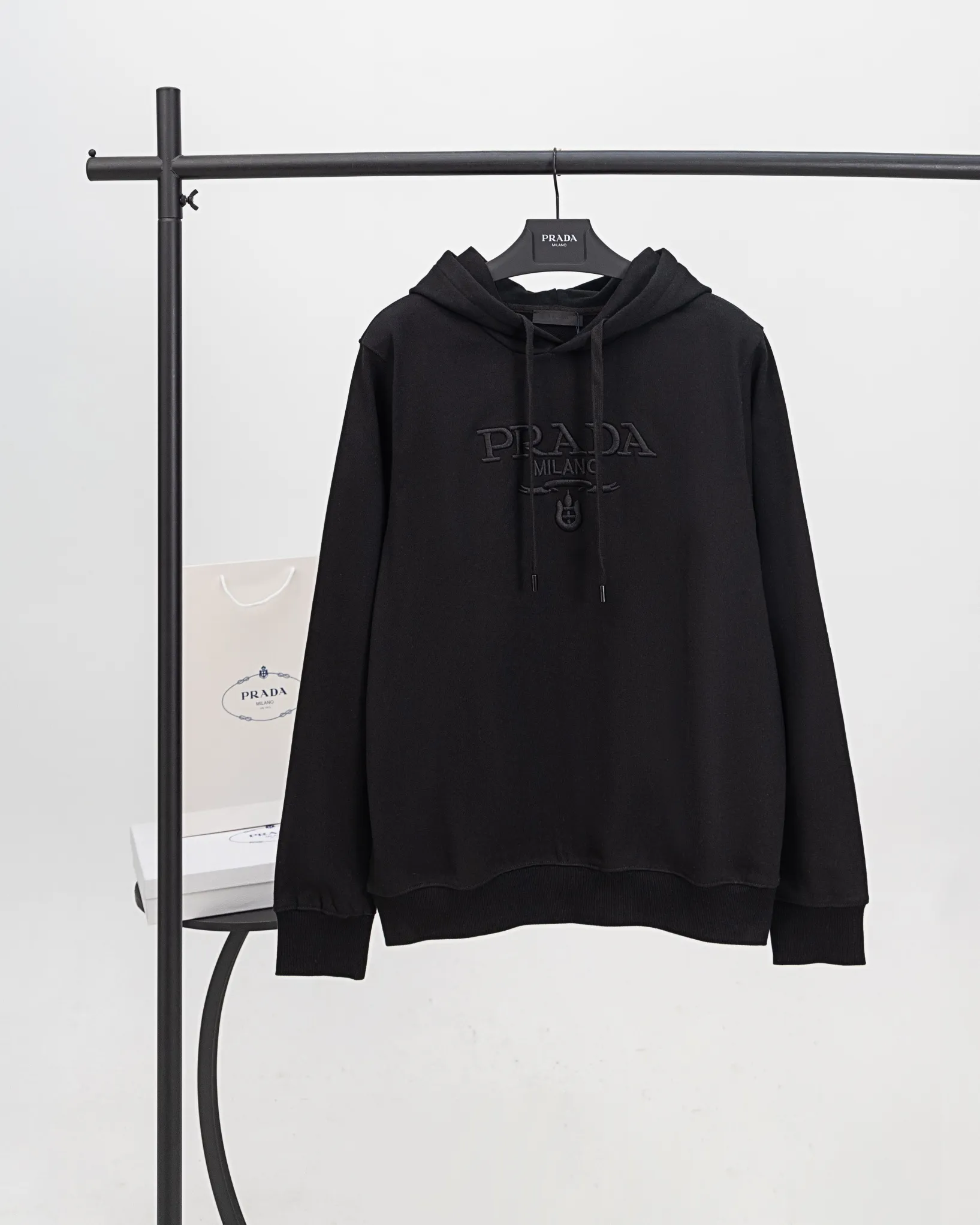 Logo-Embroidered Cotton-Terry Hoodie D20021196
