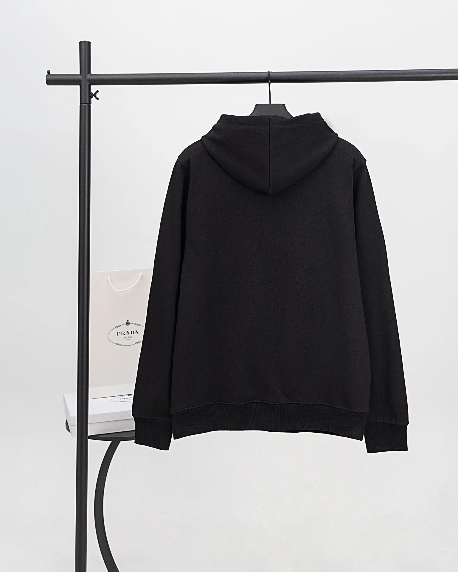 Logo-Embroidered Cotton-Terry Hoodie D20021196 — view 2
