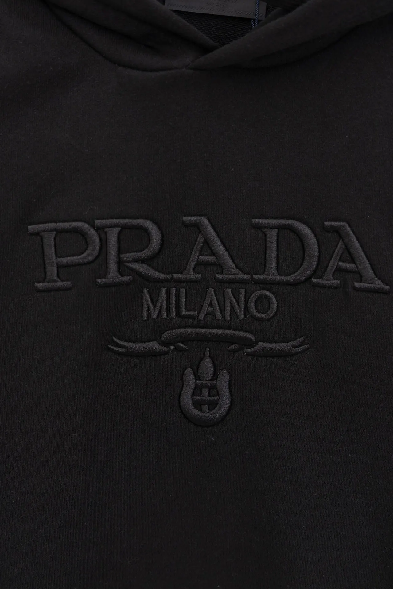 Logo-Embroidered Cotton-Terry Hoodie D20021196 — view 3