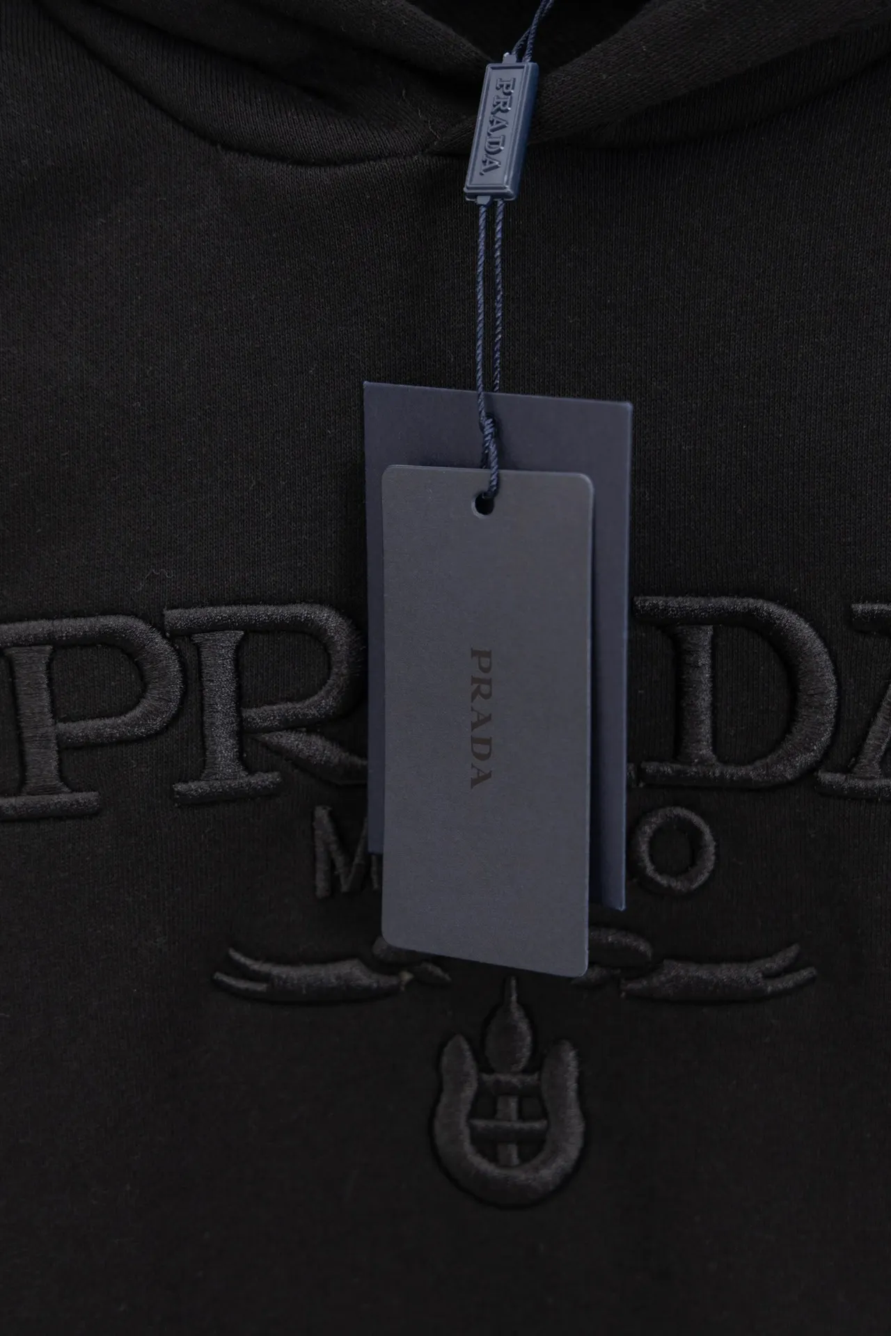 Logo-Embroidered Cotton-Terry Hoodie D20021196 — view 4