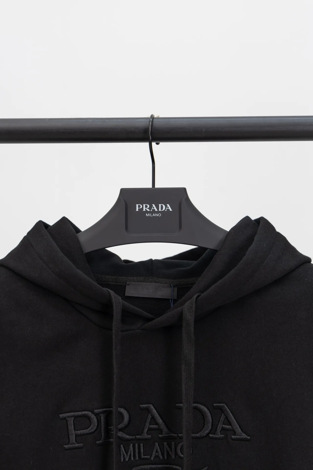 Logo-Embroidered Cotton-Terry Hoodie D20021196 — view 5