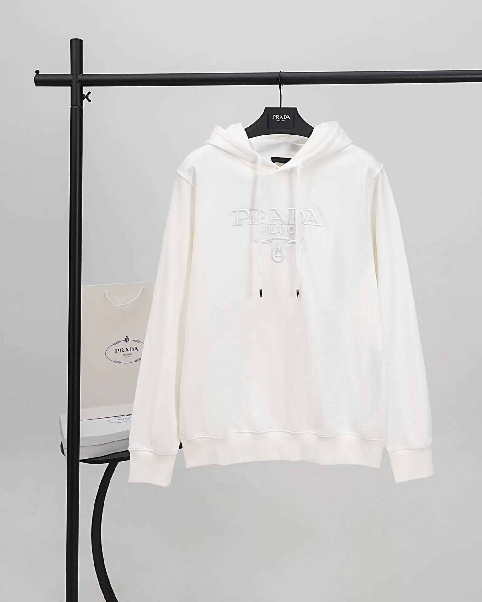 Logo-Embroidered Cotton-Jersey Hoodie D20021198