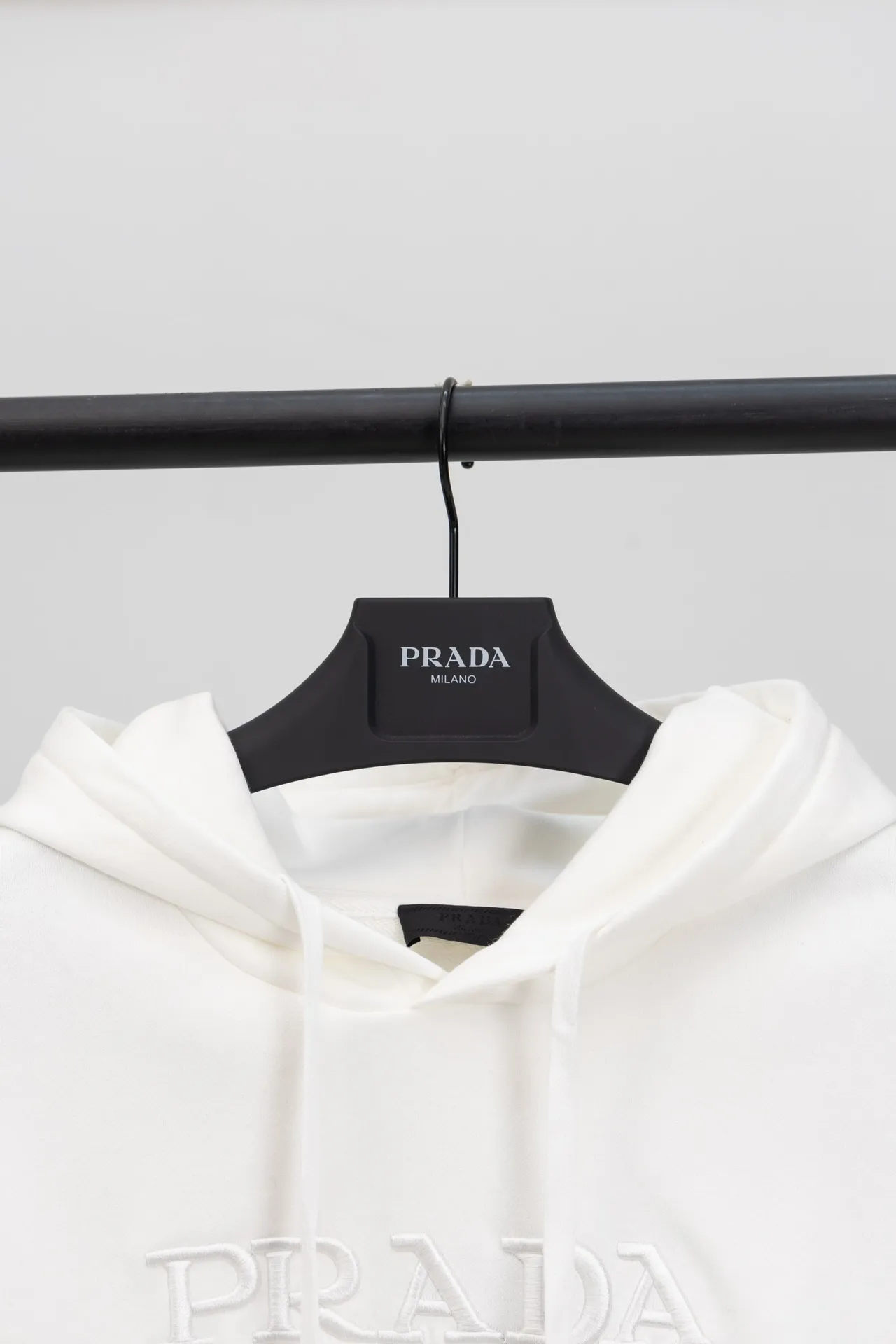 Logo-Embroidered Cotton-Jersey Hoodie D20021198 — view 3