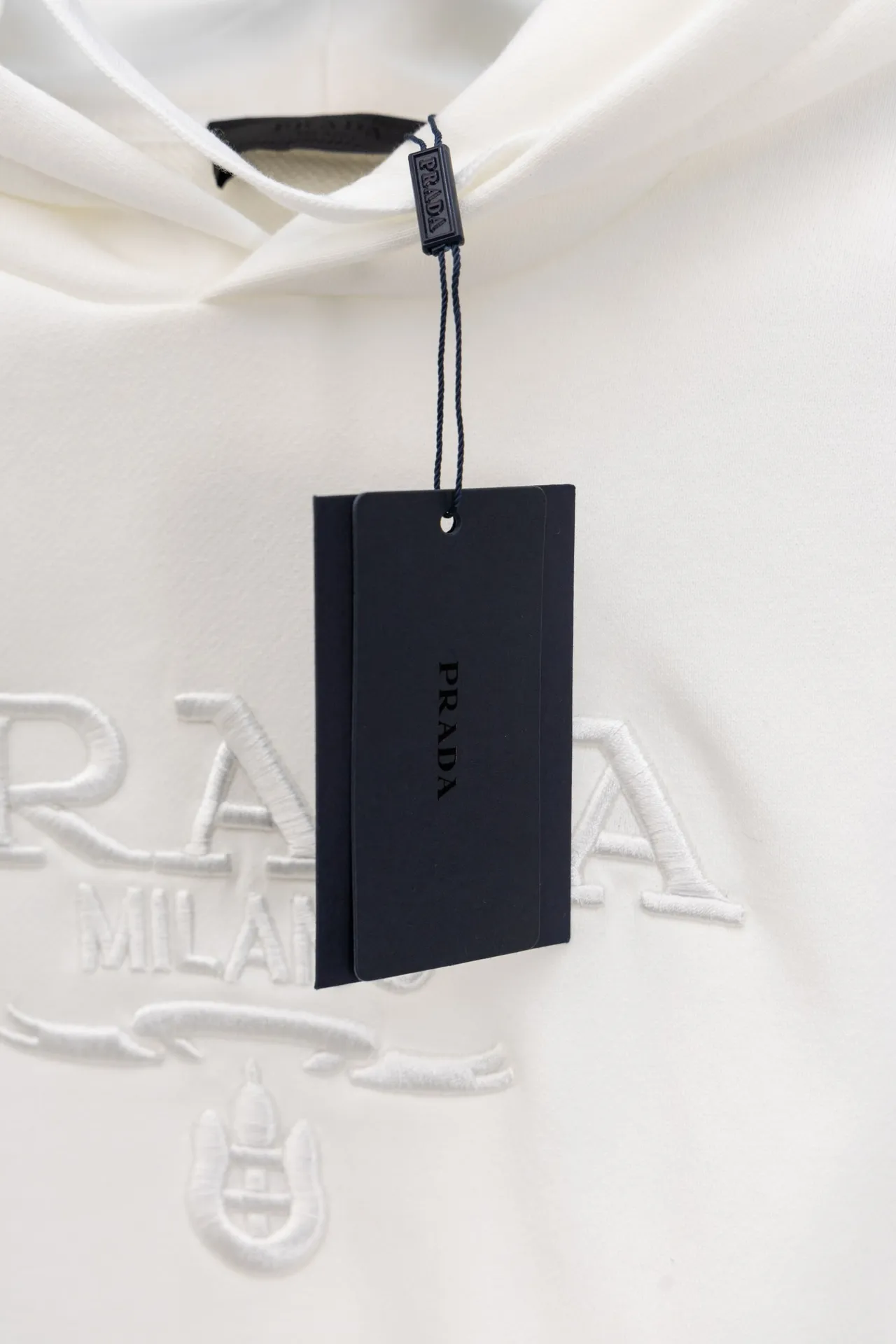 Logo-Embroidered Cotton-Jersey Hoodie D20021198 — view 5