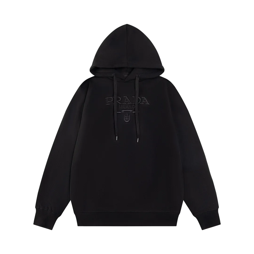 Logo-Embroidered Cotton-Jersey Hoodie D20021197 — view 2