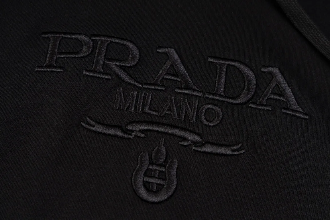 Logo-Embroidered Cotton-Jersey Hoodie D20021197 — view 9
