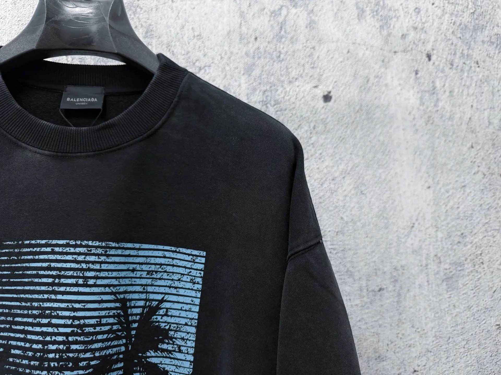 Palm Tree Graphic Oversized Sweatshirt D20524666 — view 3