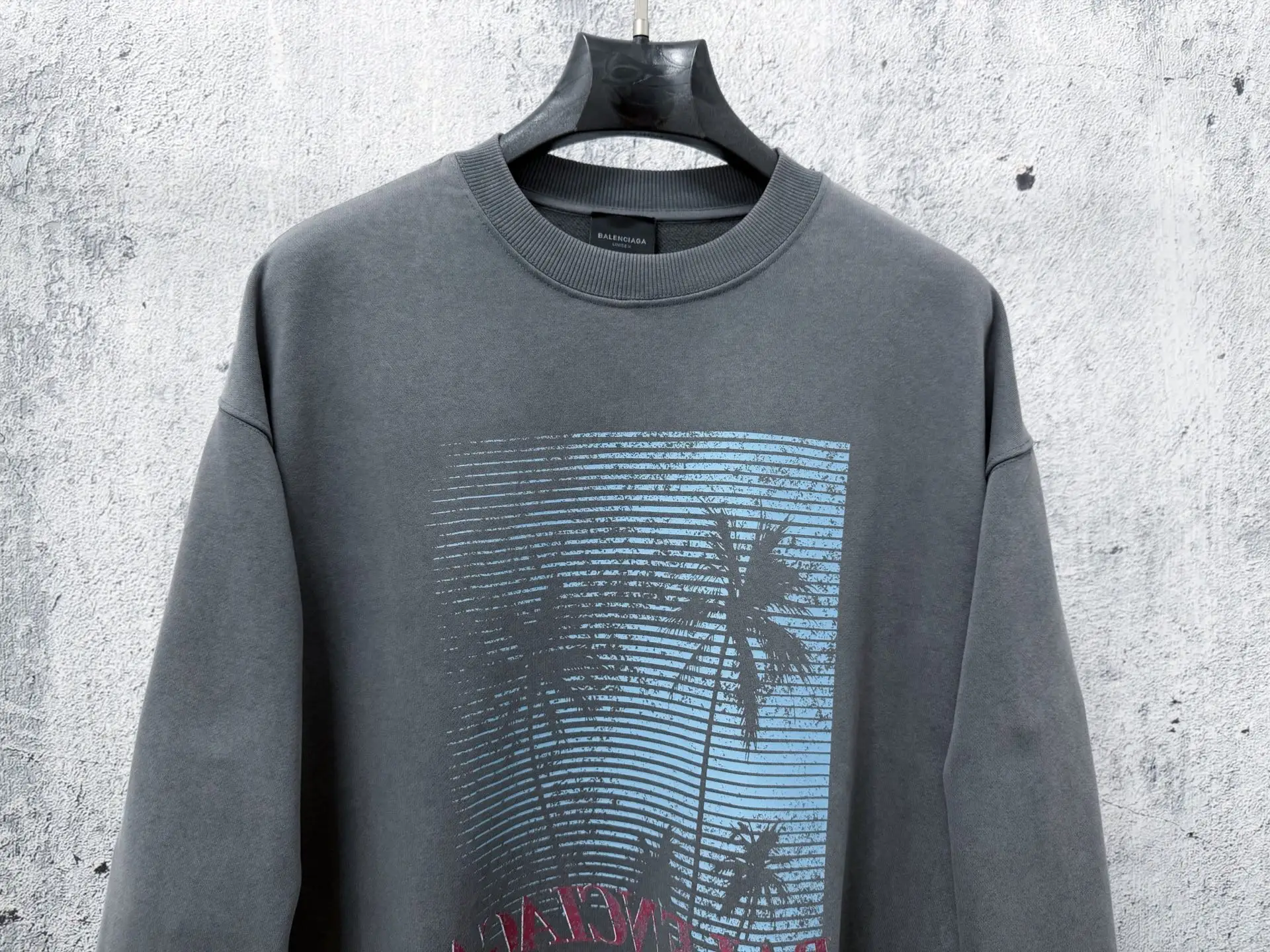 Palm Tree Graphic Oversized Sweatshirt D20524667 — view 5