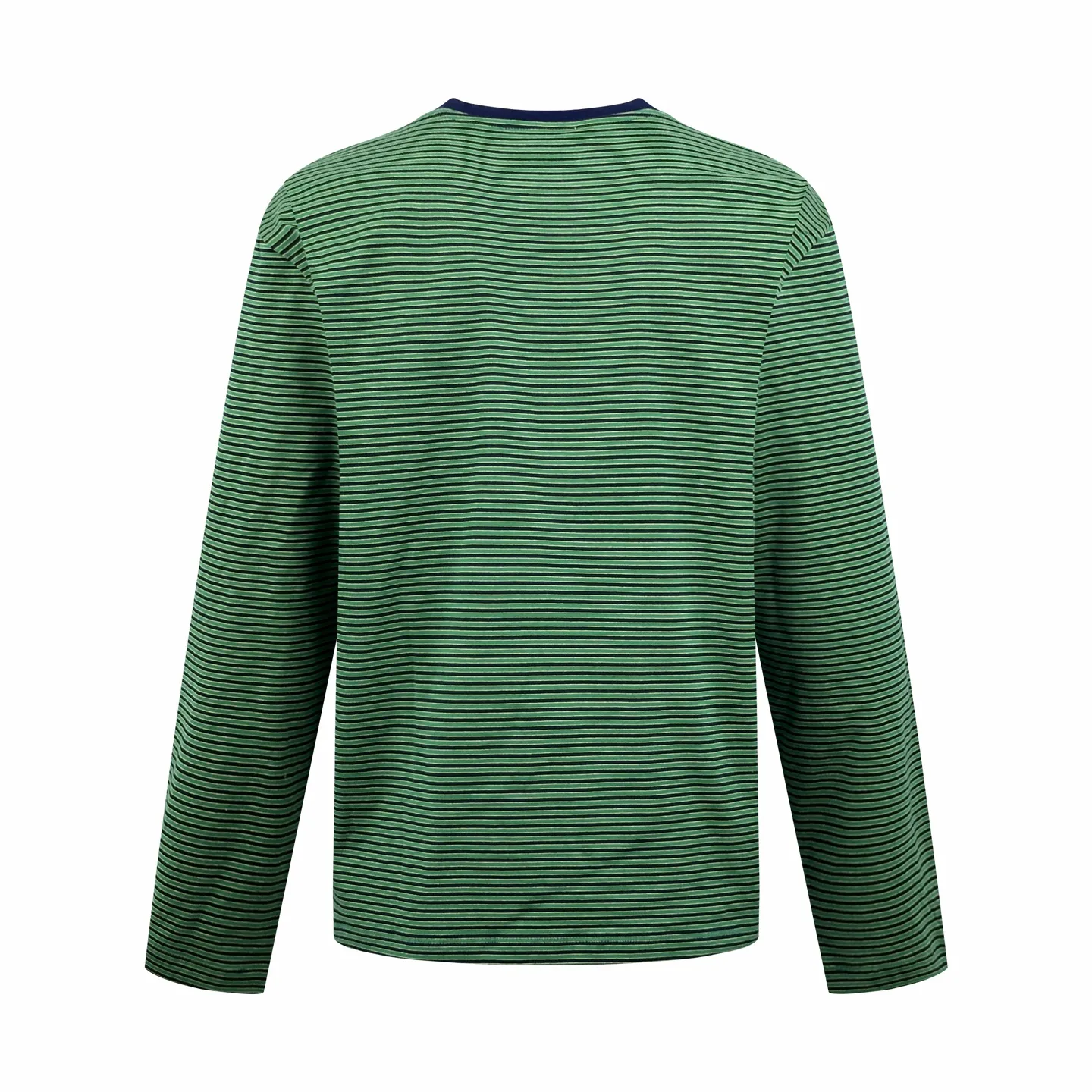 Striped Cotton Long-Sleeve T-Shirt D20521218 — view 2
