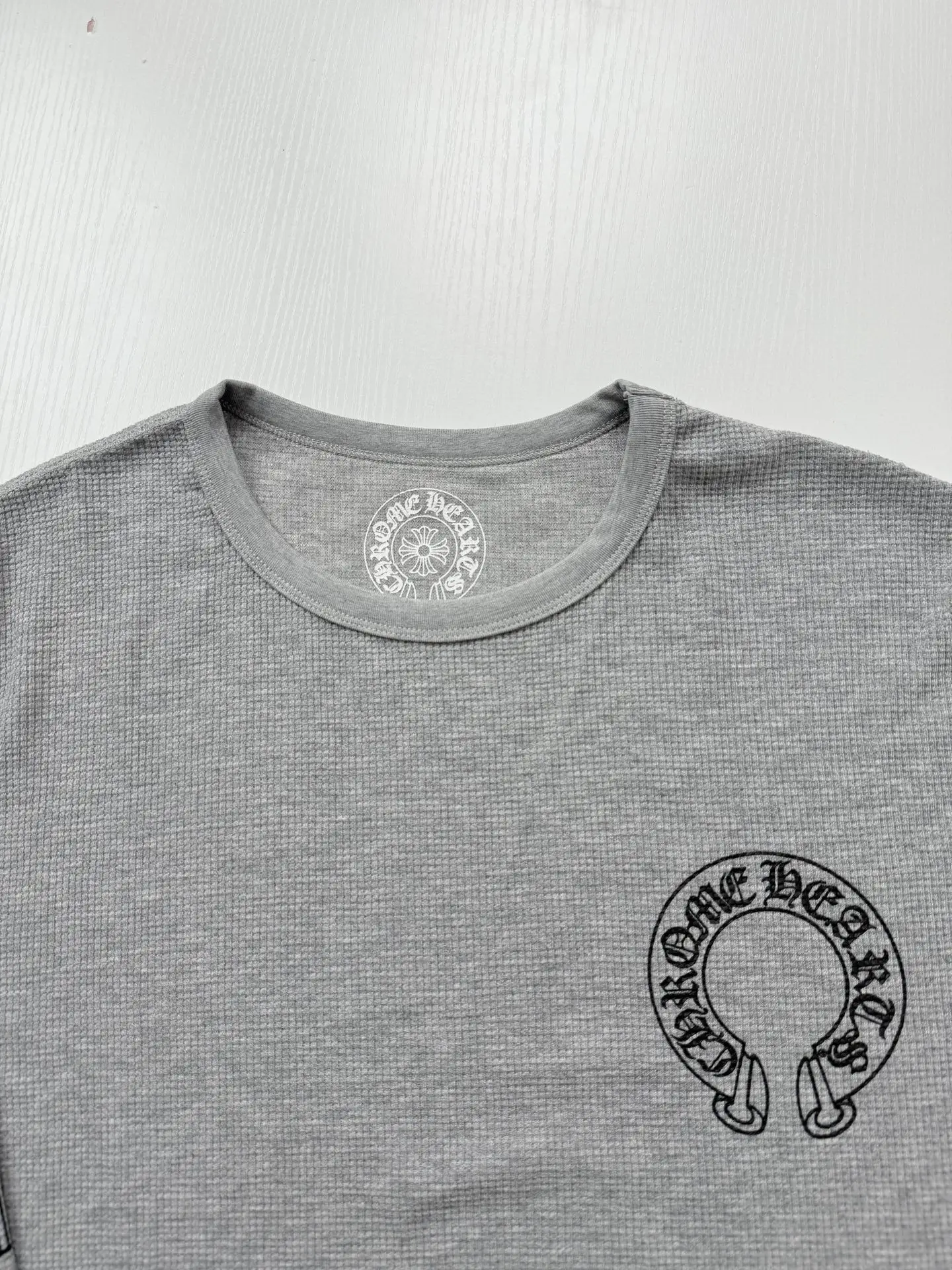 Chrome Hearts Horseshoe Logo Waffle-Knit Long-Sleeve T-Shirt D20523921 — view 5