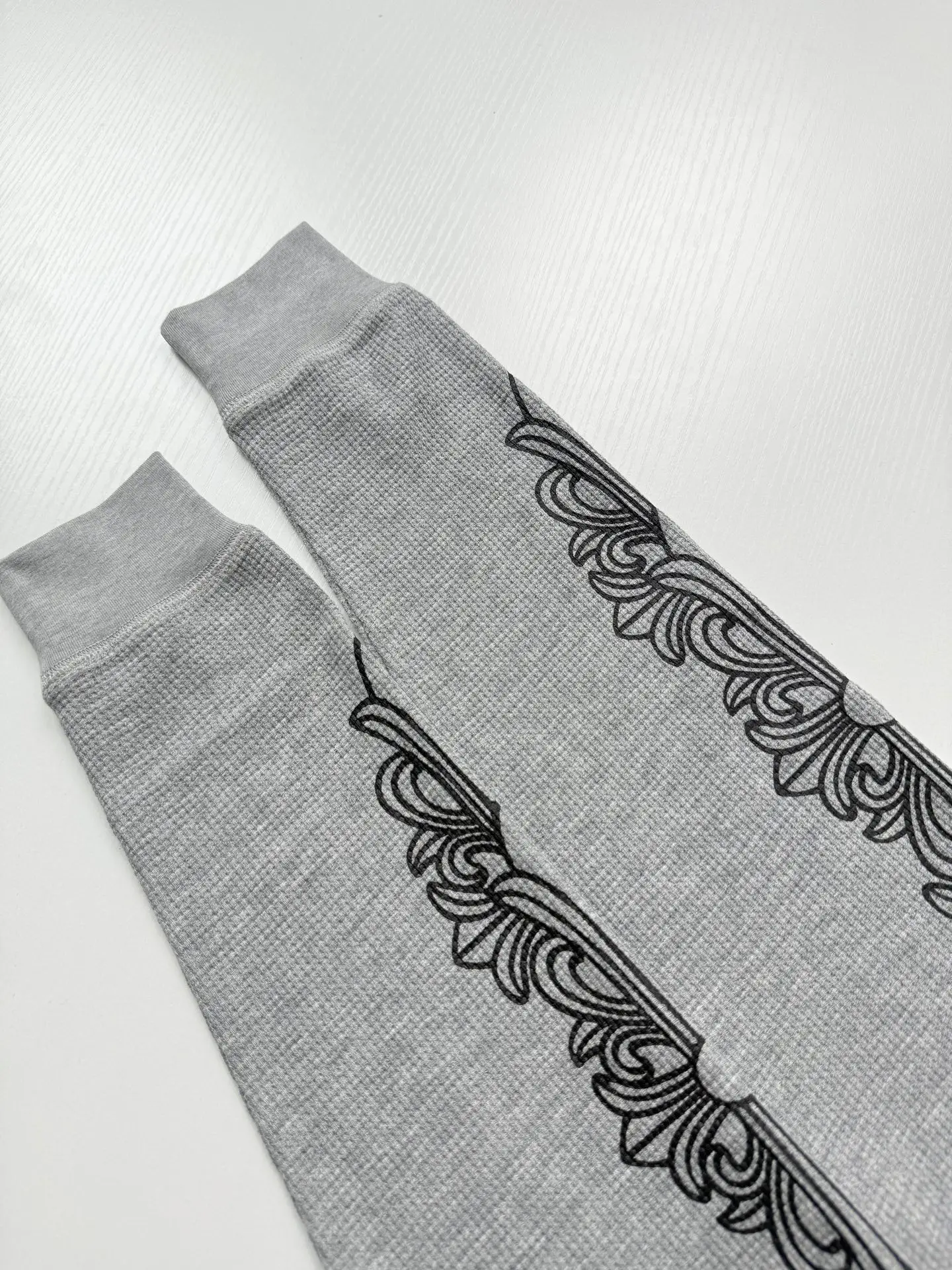 Chrome Hearts Horseshoe Logo Waffle-Knit Long-Sleeve T-Shirt D20523921 — view 7