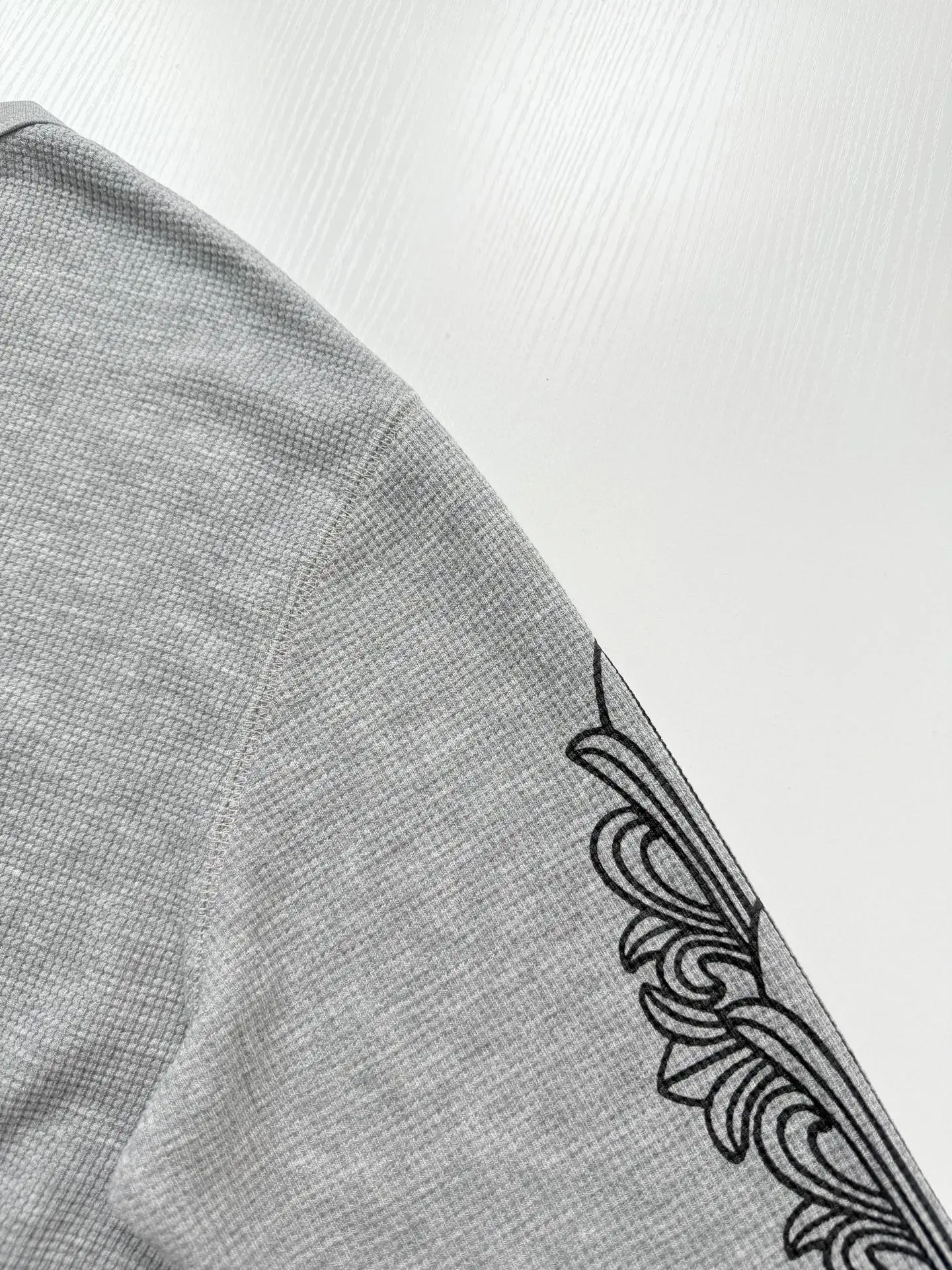 Chrome Hearts Horseshoe Logo Waffle-Knit Long-Sleeve T-Shirt D20523921 — view 12