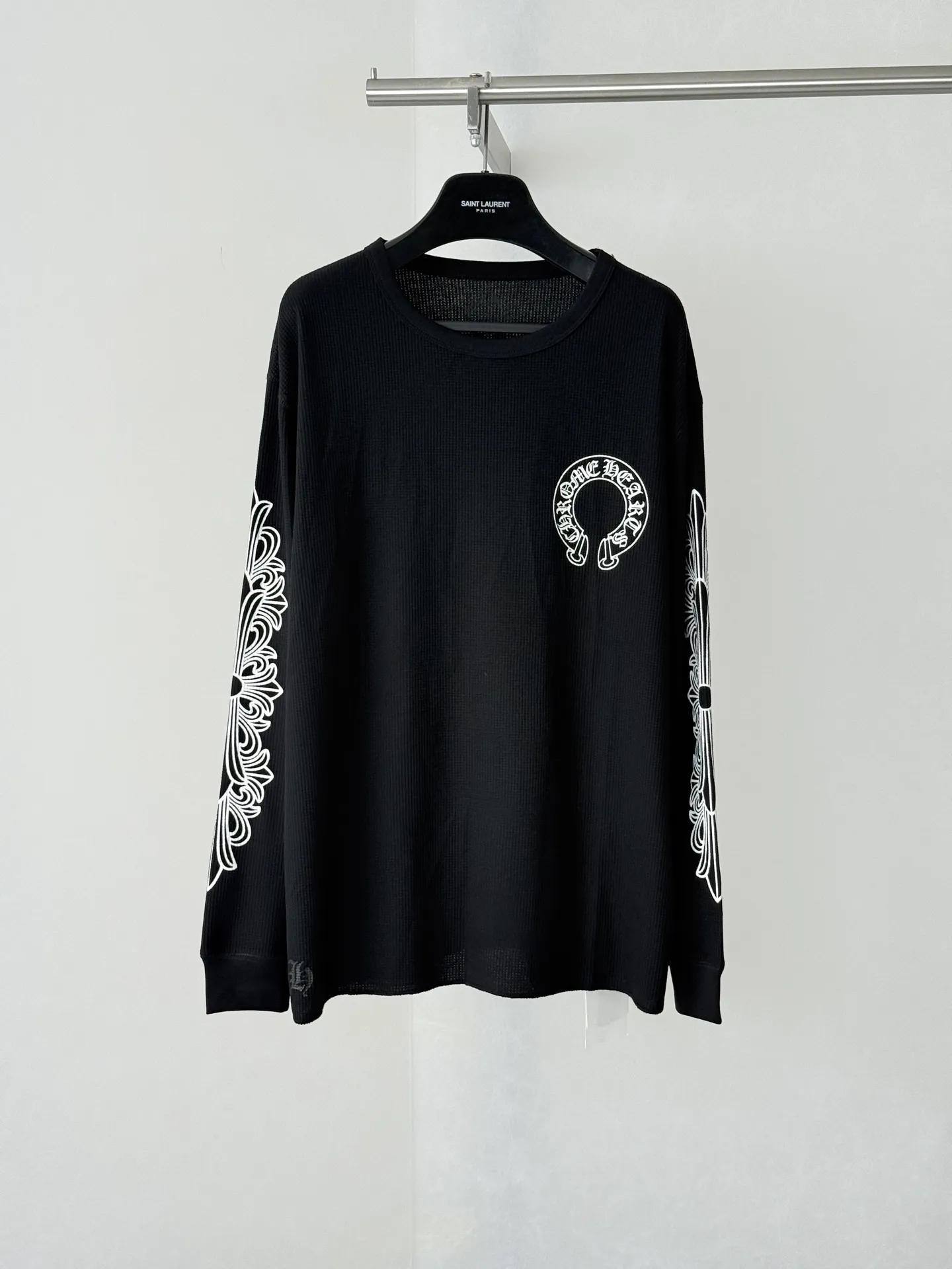Horseshoe Logo Waffle-Knit Long-Sleeve T-Shirt D20523920