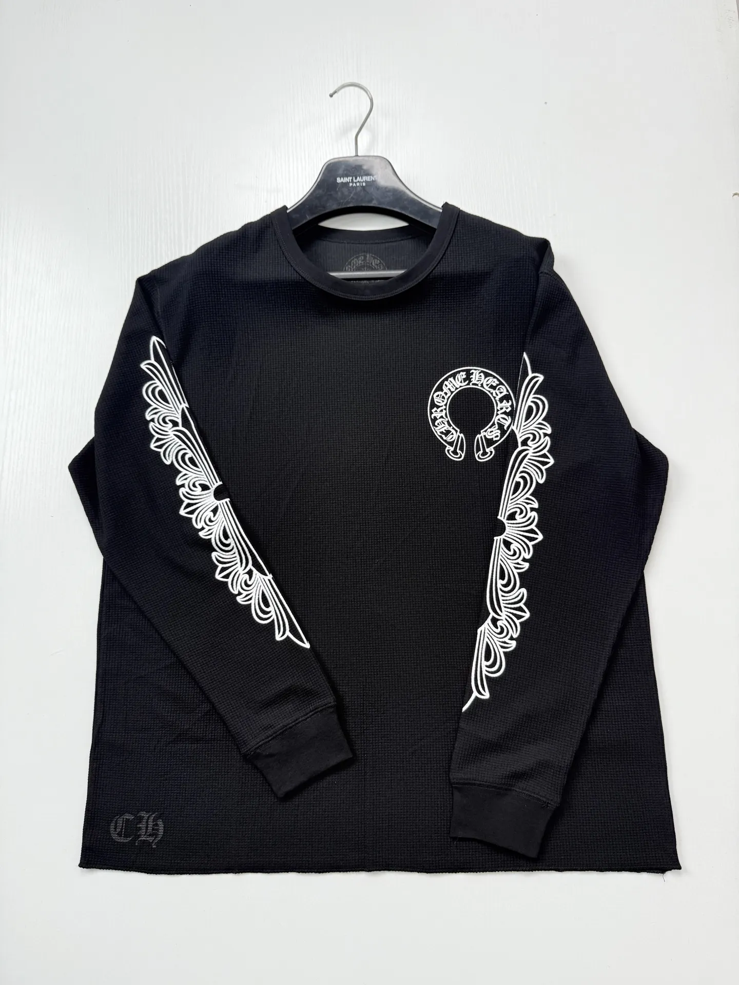 Horseshoe Logo Waffle-Knit Long-Sleeve T-Shirt D20523920 — view 3