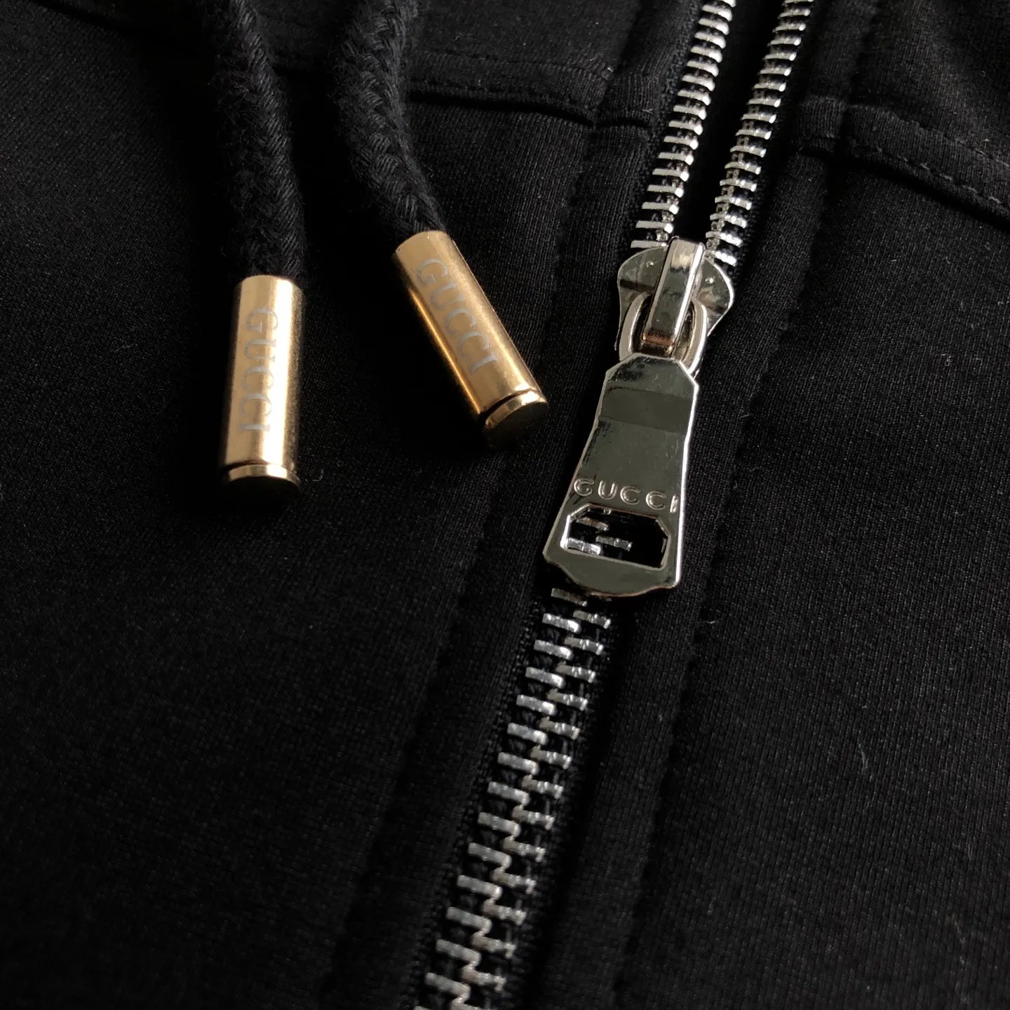 Web-Stripe Trim Hooded Zip-Up Sweatshirt D20521379 — view 5