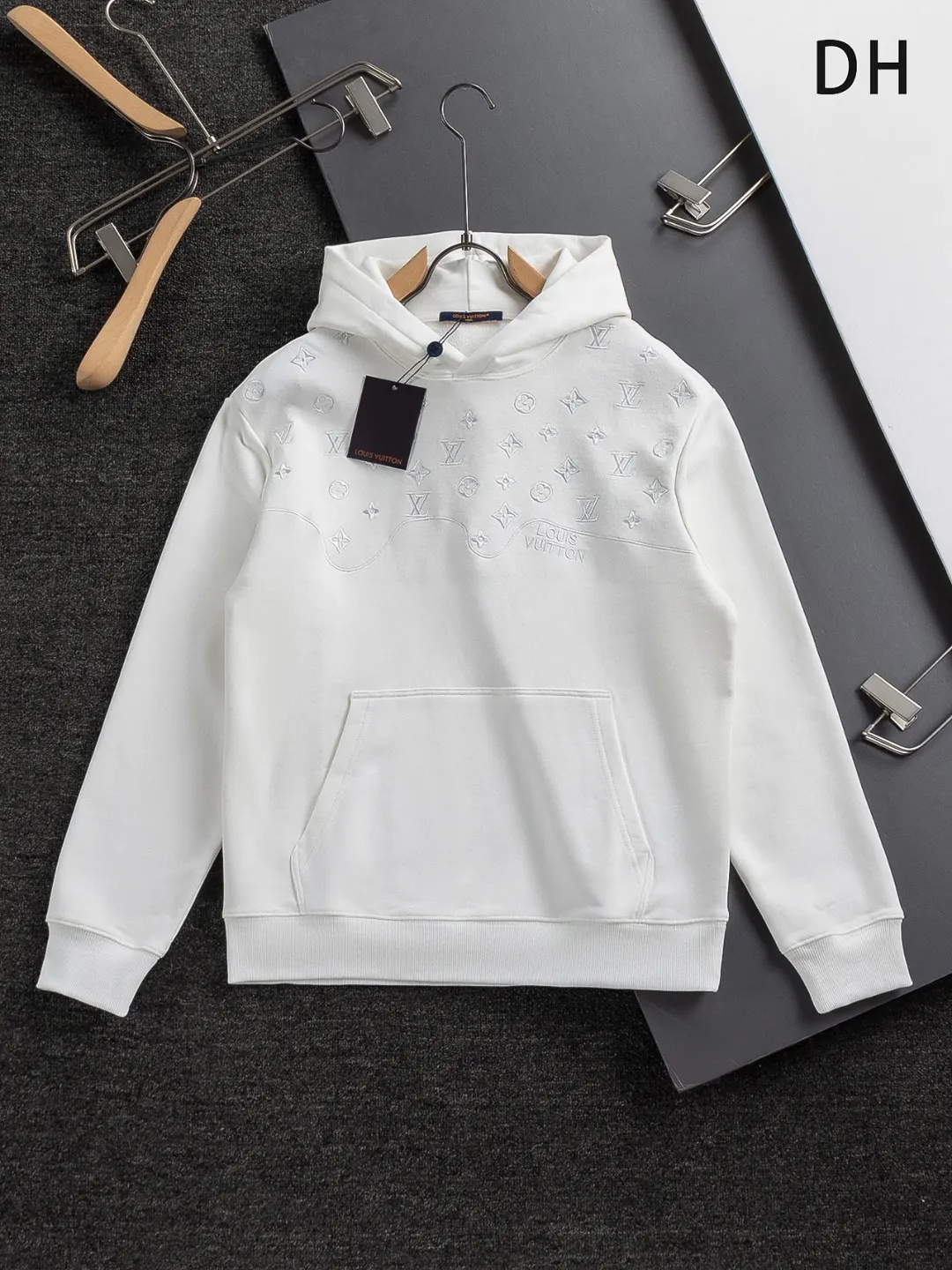 Monogram Embroidered Cotton Hoodie D20524123