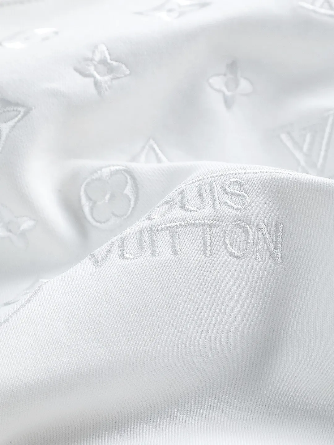 Monogram Embroidered Cotton Hoodie D20524123 — view 6