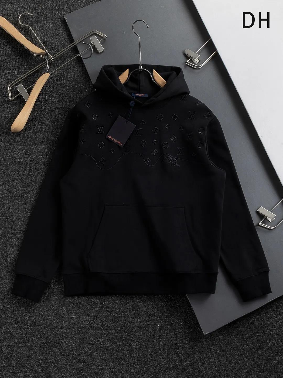 Monogram Embroidered Cotton Hoodie D20524122