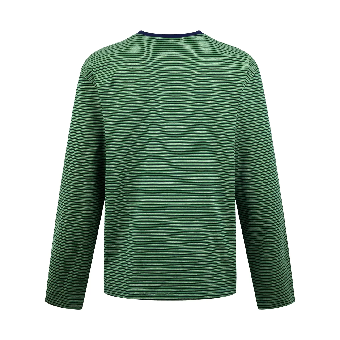 Striped Cotton Long-Sleeve T-Shirt D20521217 — view 2