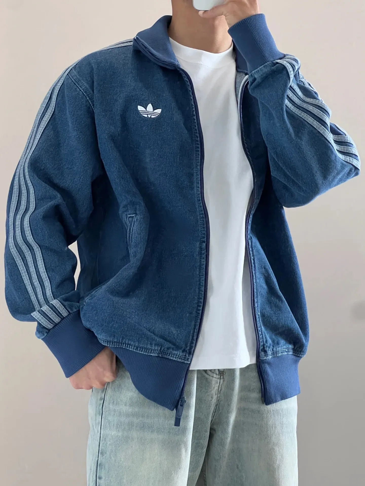 Adidas Originals Firebird Denim Track Jacket D20523027 — view 4