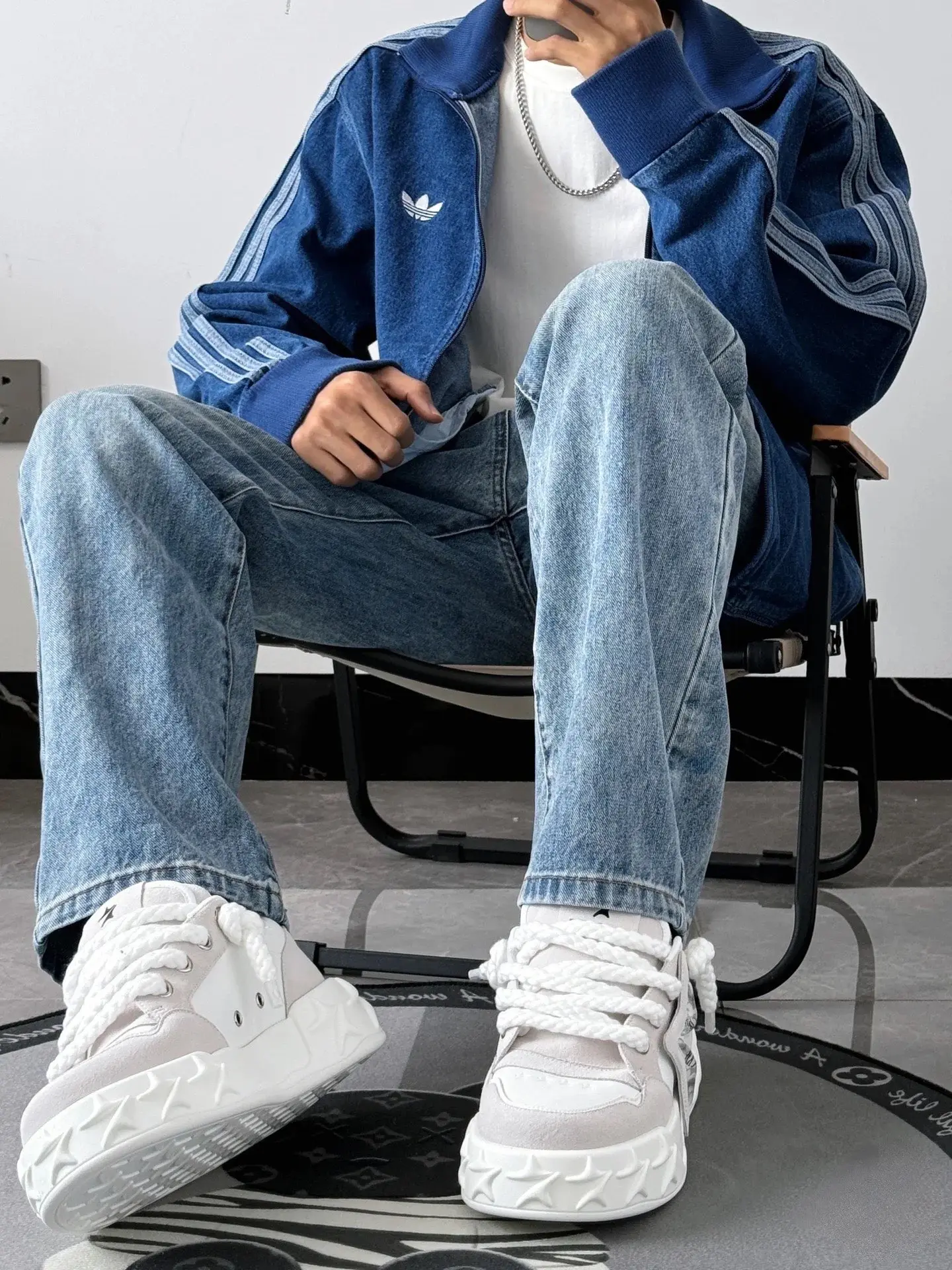 Adidas Originals Firebird Denim Track Jacket D20523027 — view 21
