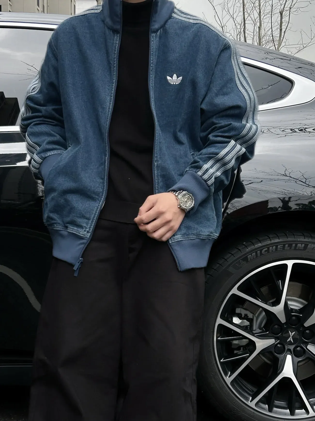 Adidas Originals Firebird Denim Track Jacket D20523027 — view 25