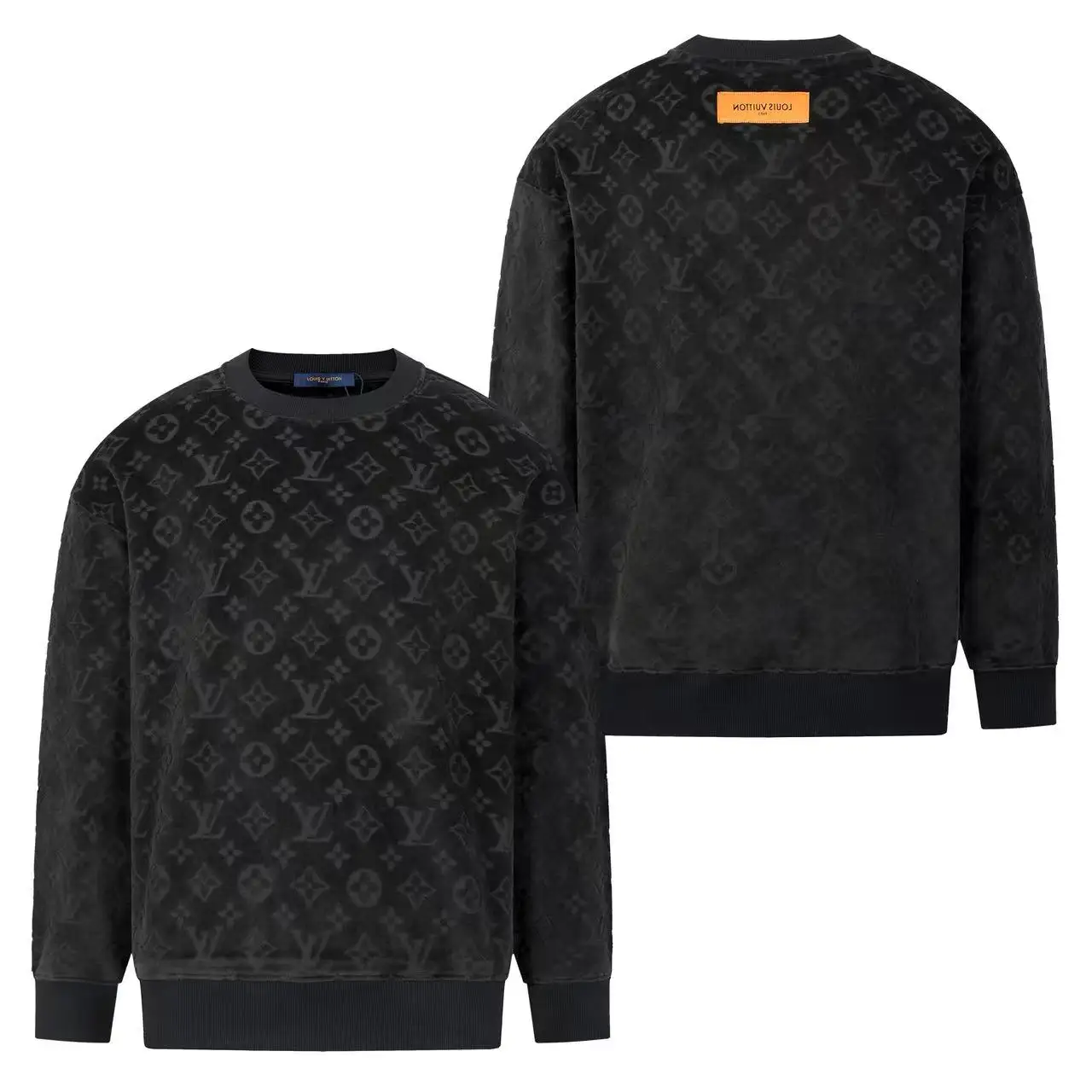 Monogram Jacquard Fleece-Lined Sweatshirt D21021639 — view 3