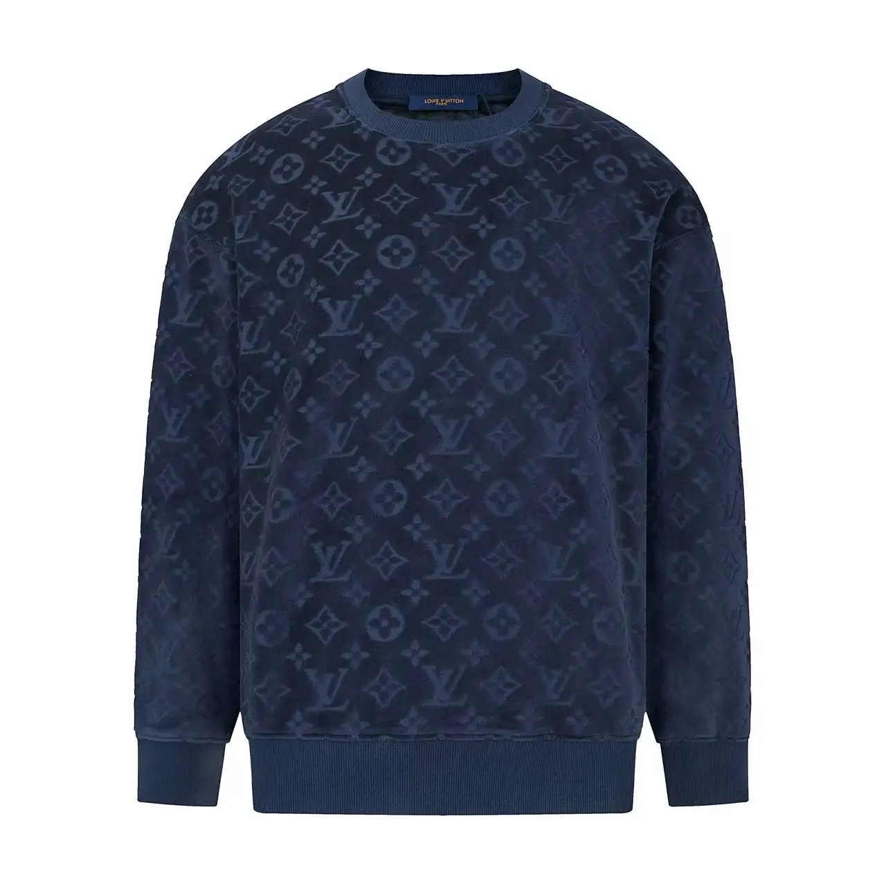 Monogram Jacquard Fleece Crew-Neck Sweatshirt D21021640