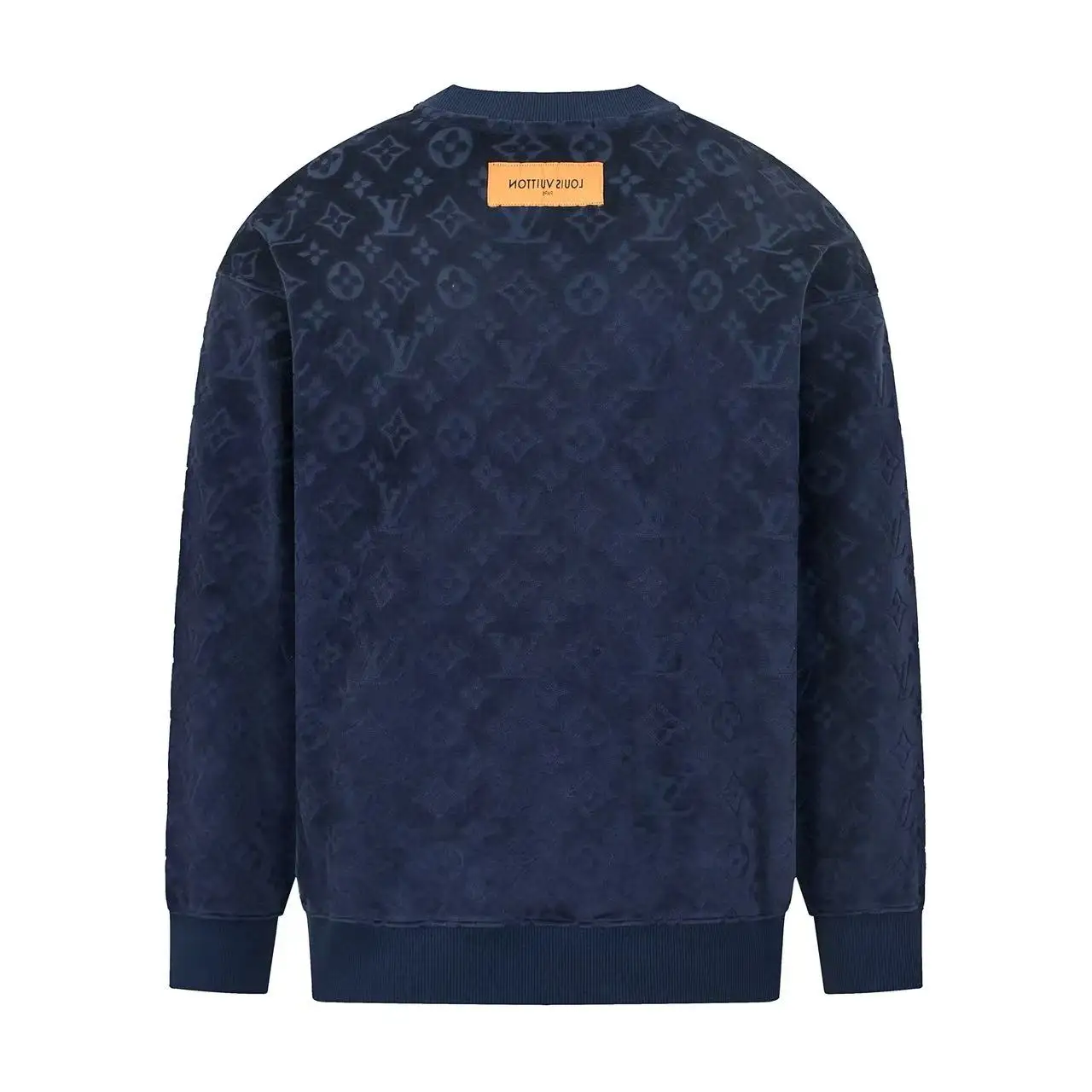 Monogram Jacquard Fleece Crew-Neck Sweatshirt D21021640 — view 2