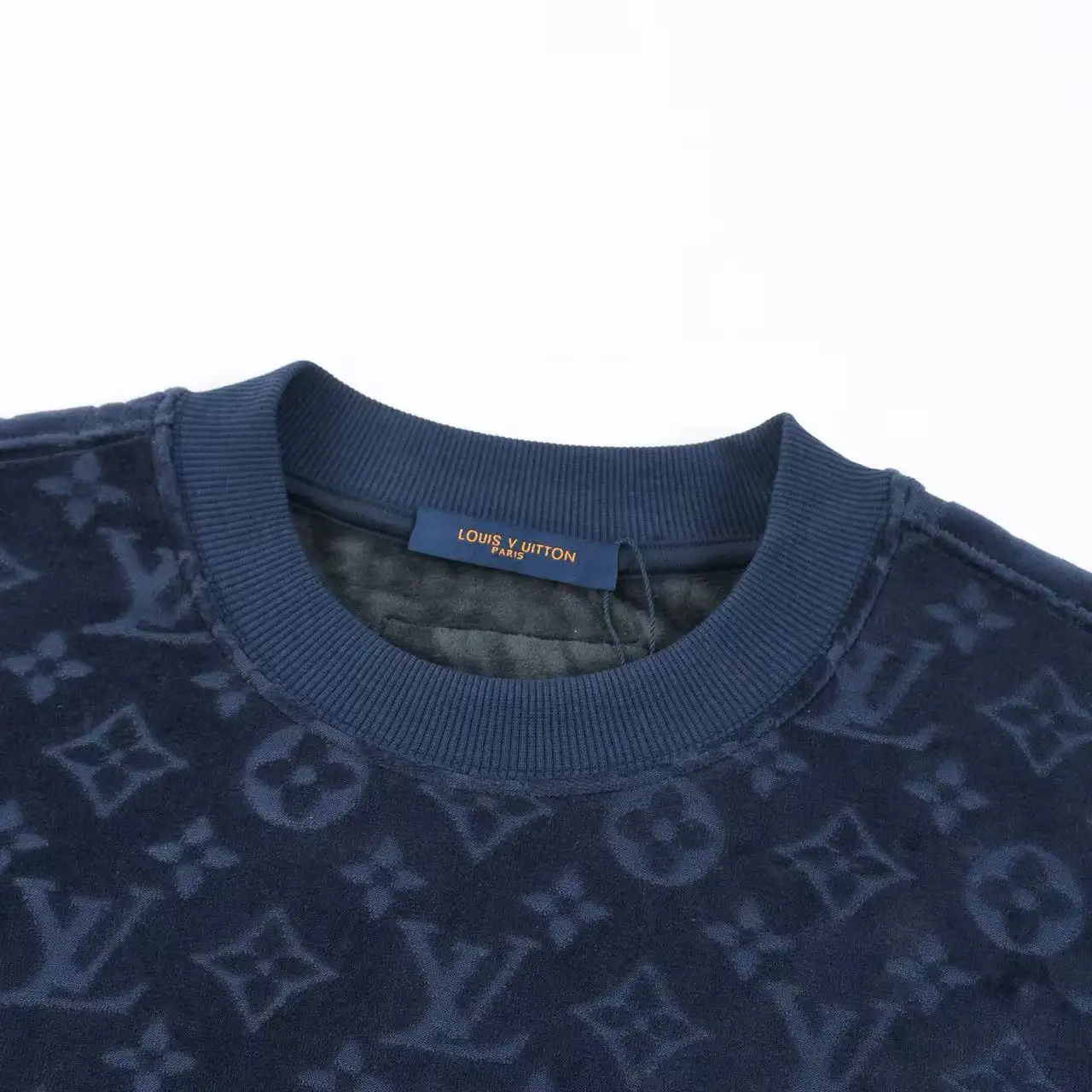 Monogram Jacquard Fleece Crew-Neck Sweatshirt D21021640 — view 3