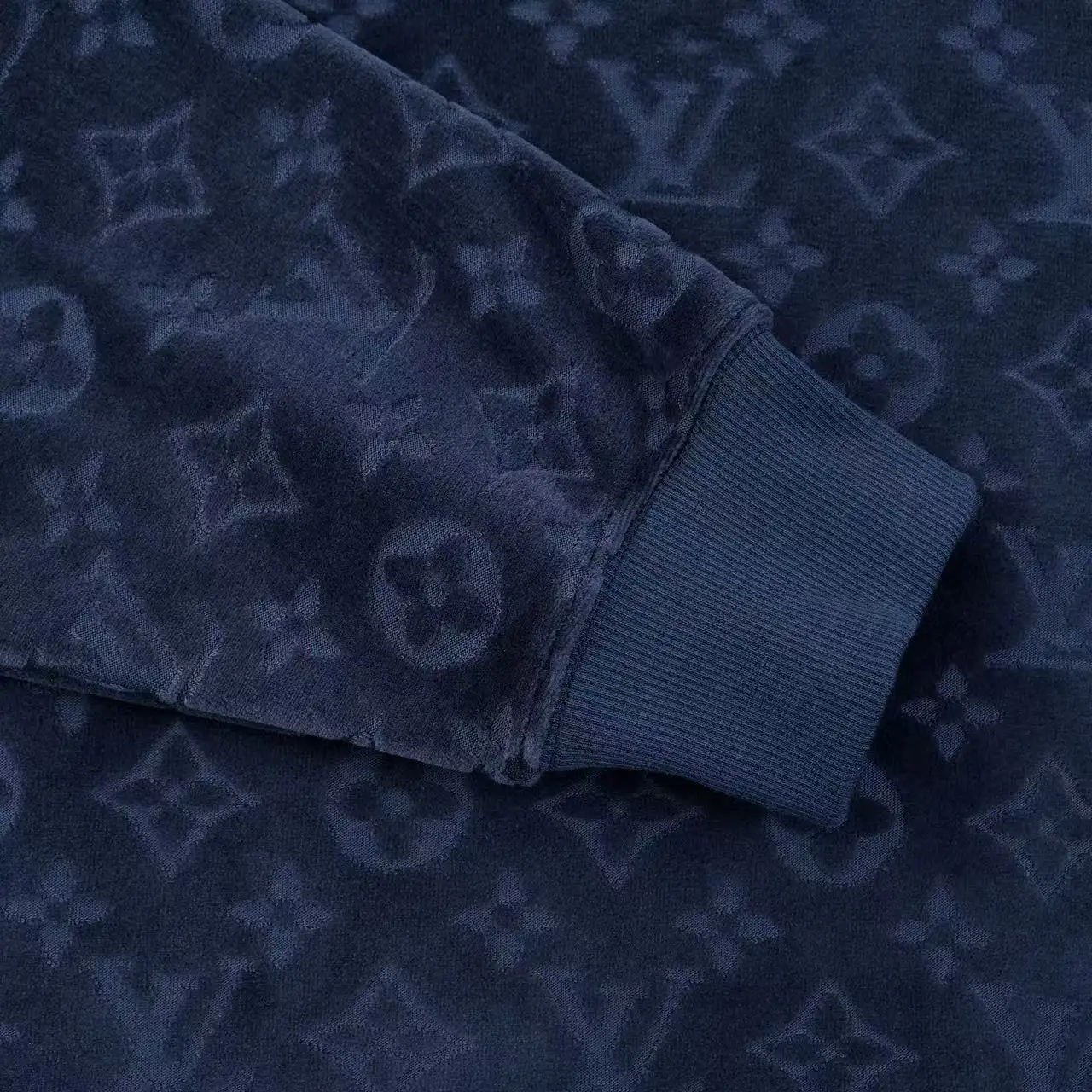 Monogram Jacquard Fleece Crew-Neck Sweatshirt D21021640 — view 6