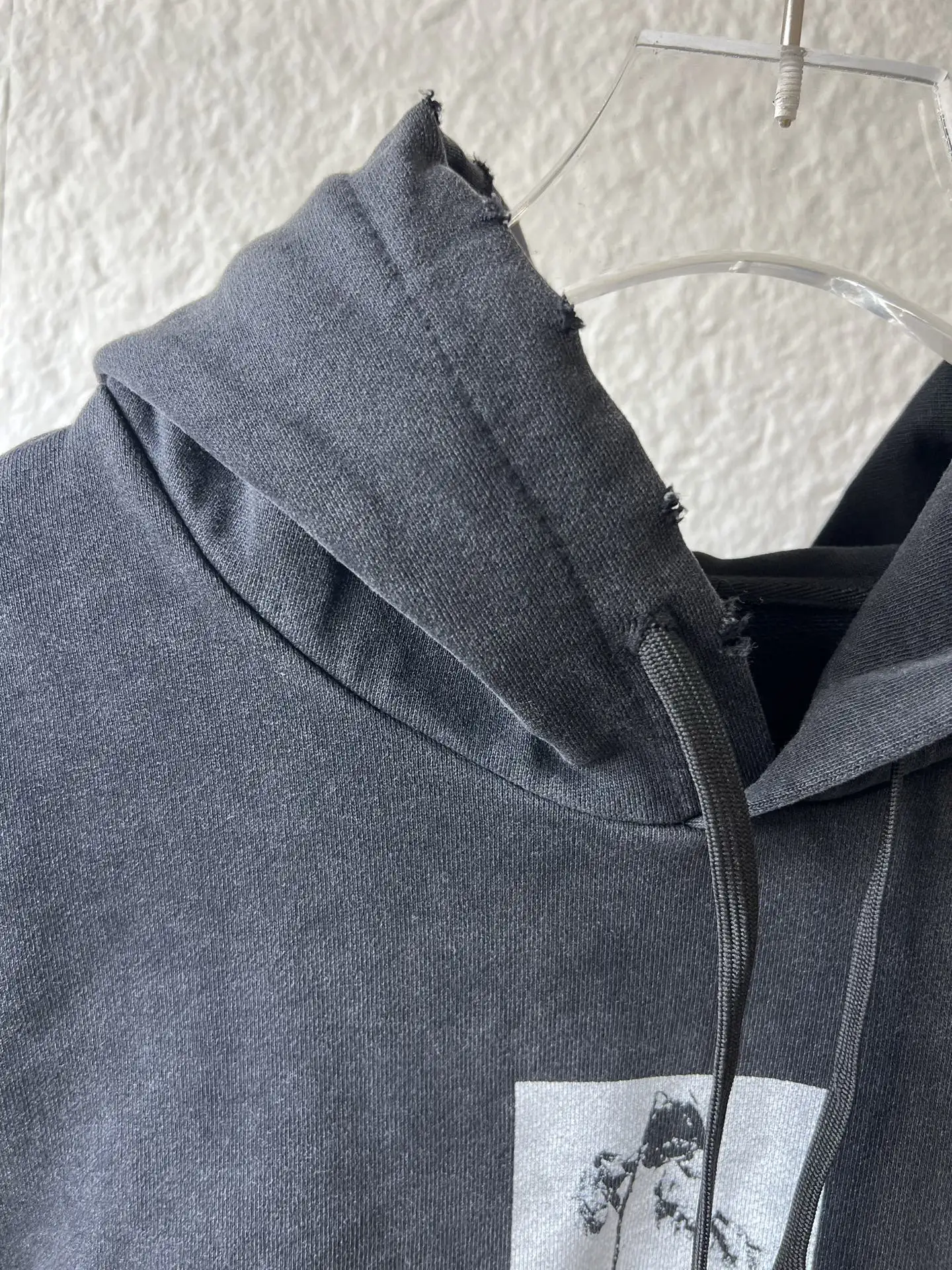 Distressed Graphic Print Oversized Hoodie D21022855 — view 2