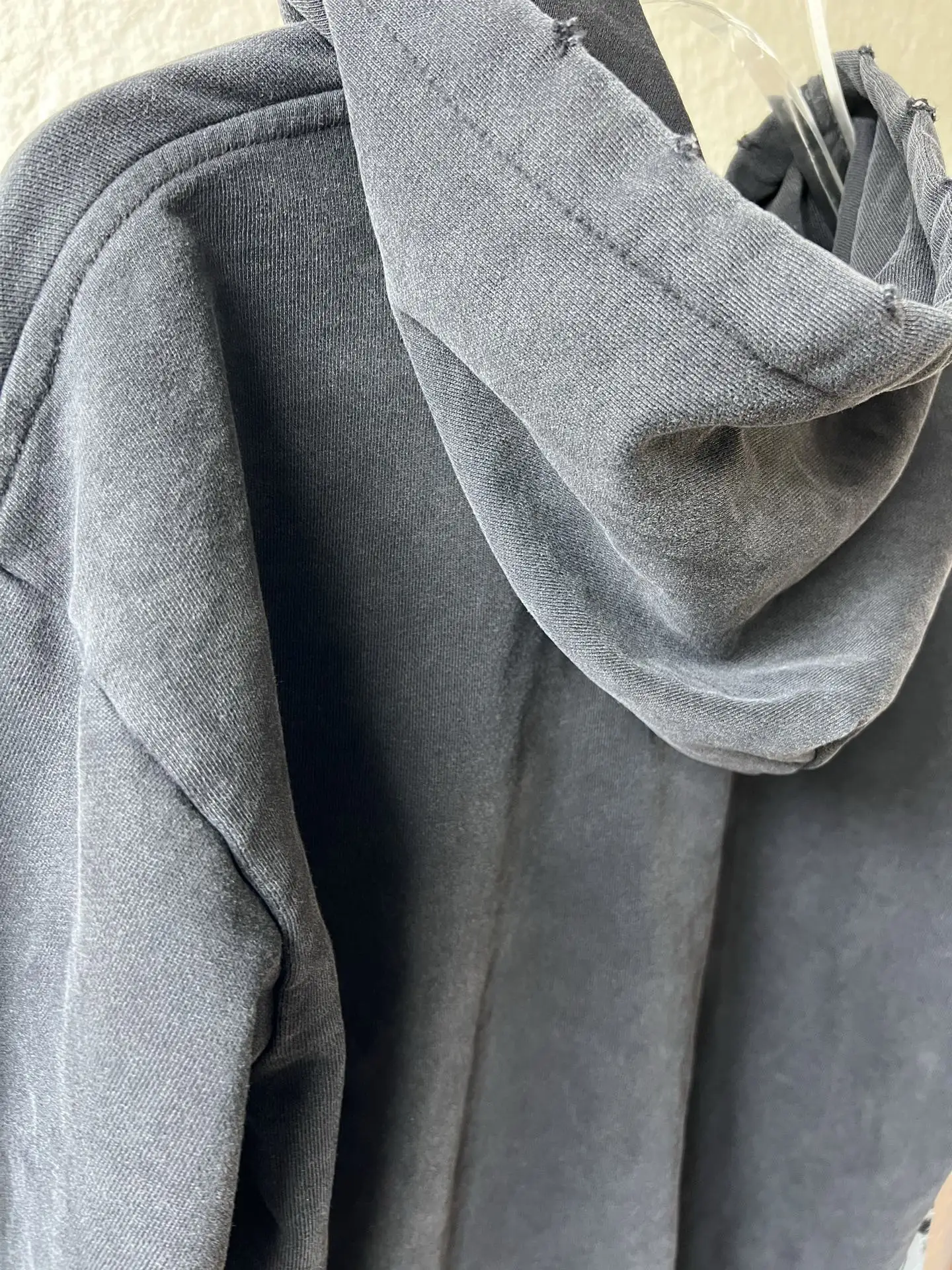 Distressed Graphic Print Oversized Hoodie D21022855 — view 7