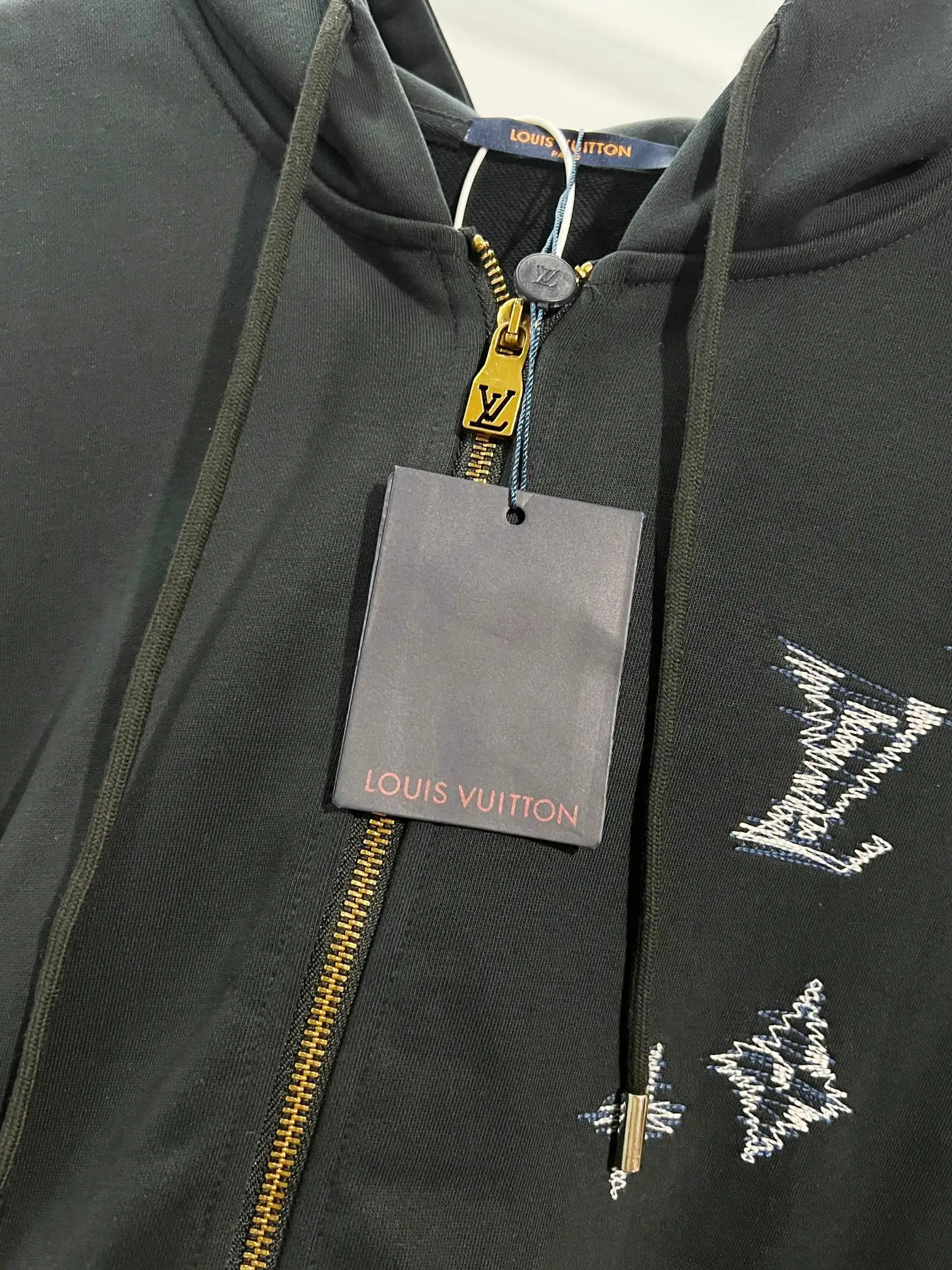 Embroidered Logo Zip-Up Hoodie D21024152 — view 6